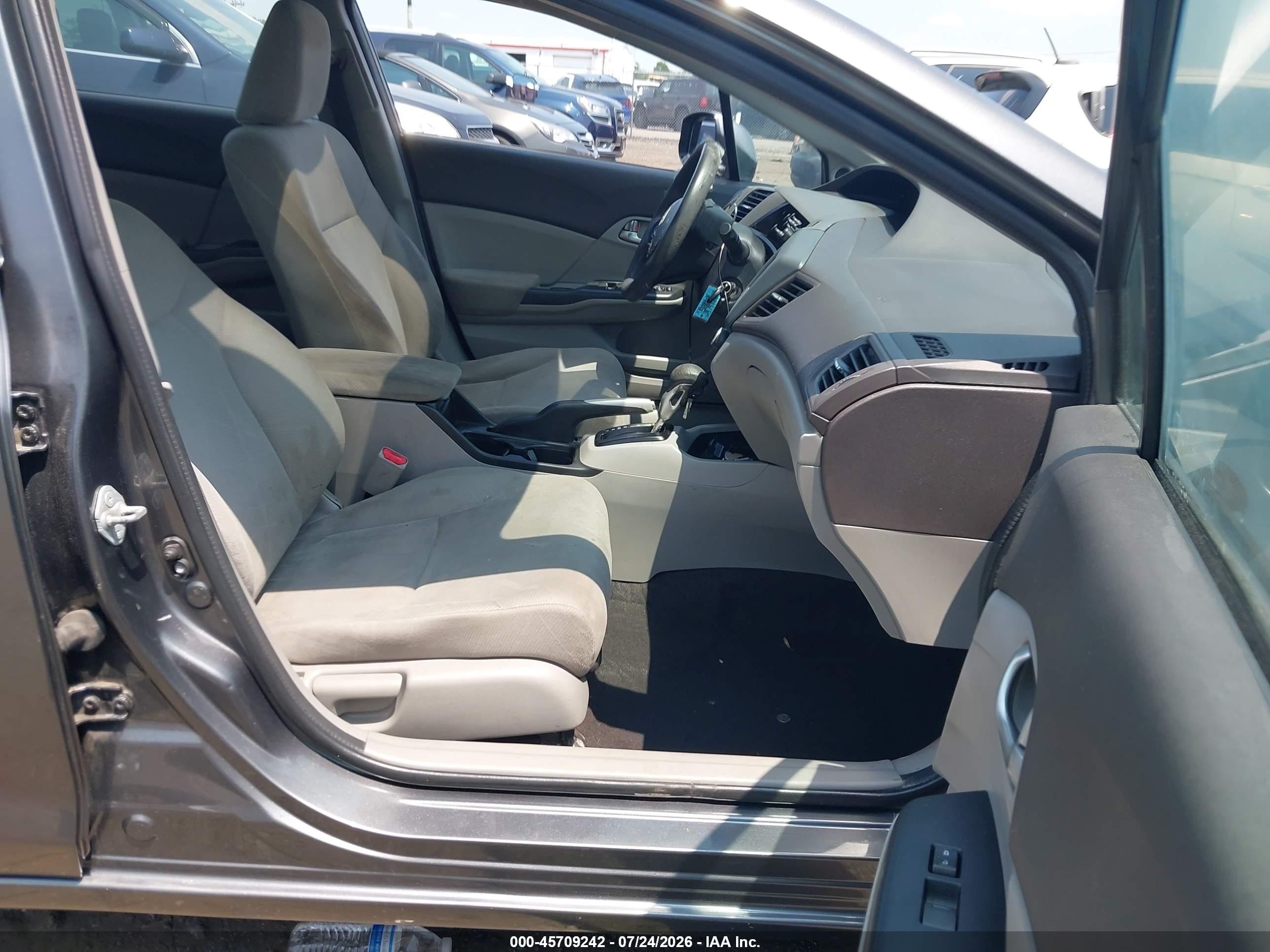 2012 Honda Civic Ex Gray vin: 19XFB2F84CE348750