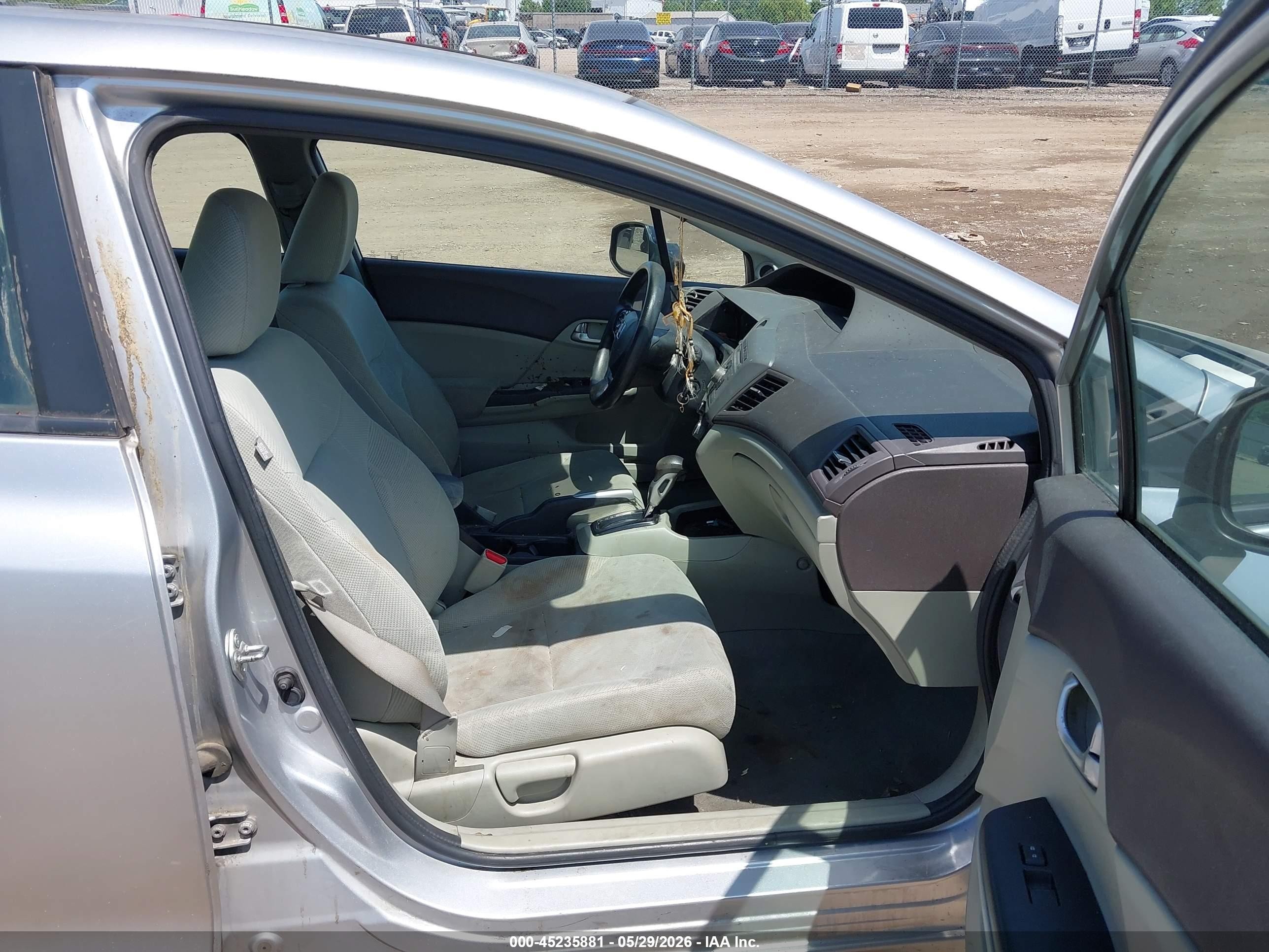 2012 Honda Civic Ex Silver vin: 19XFB2F84CE391310