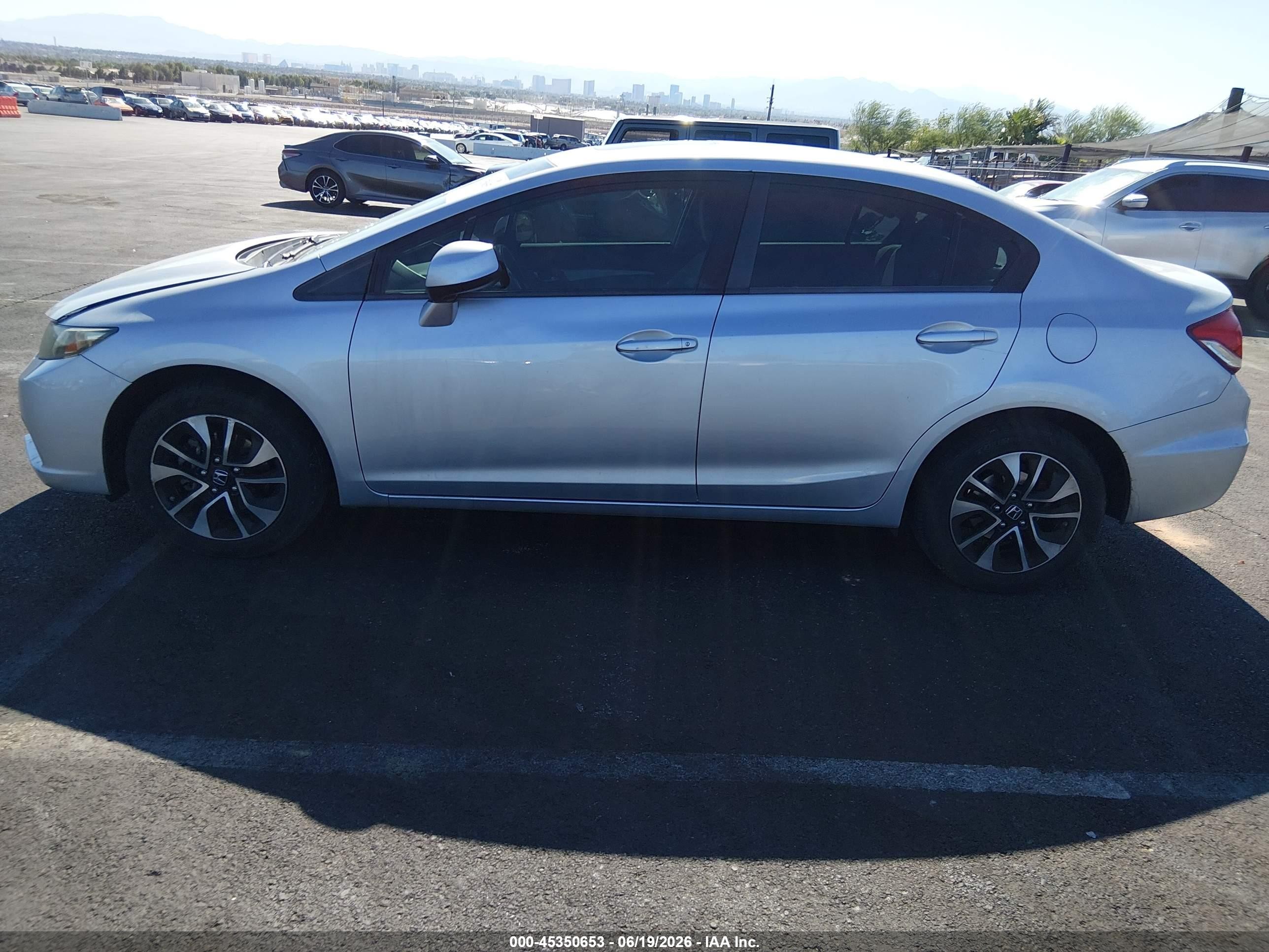 2013 Honda Civic Ex Silver vin: 19XFB2F84DE049986
