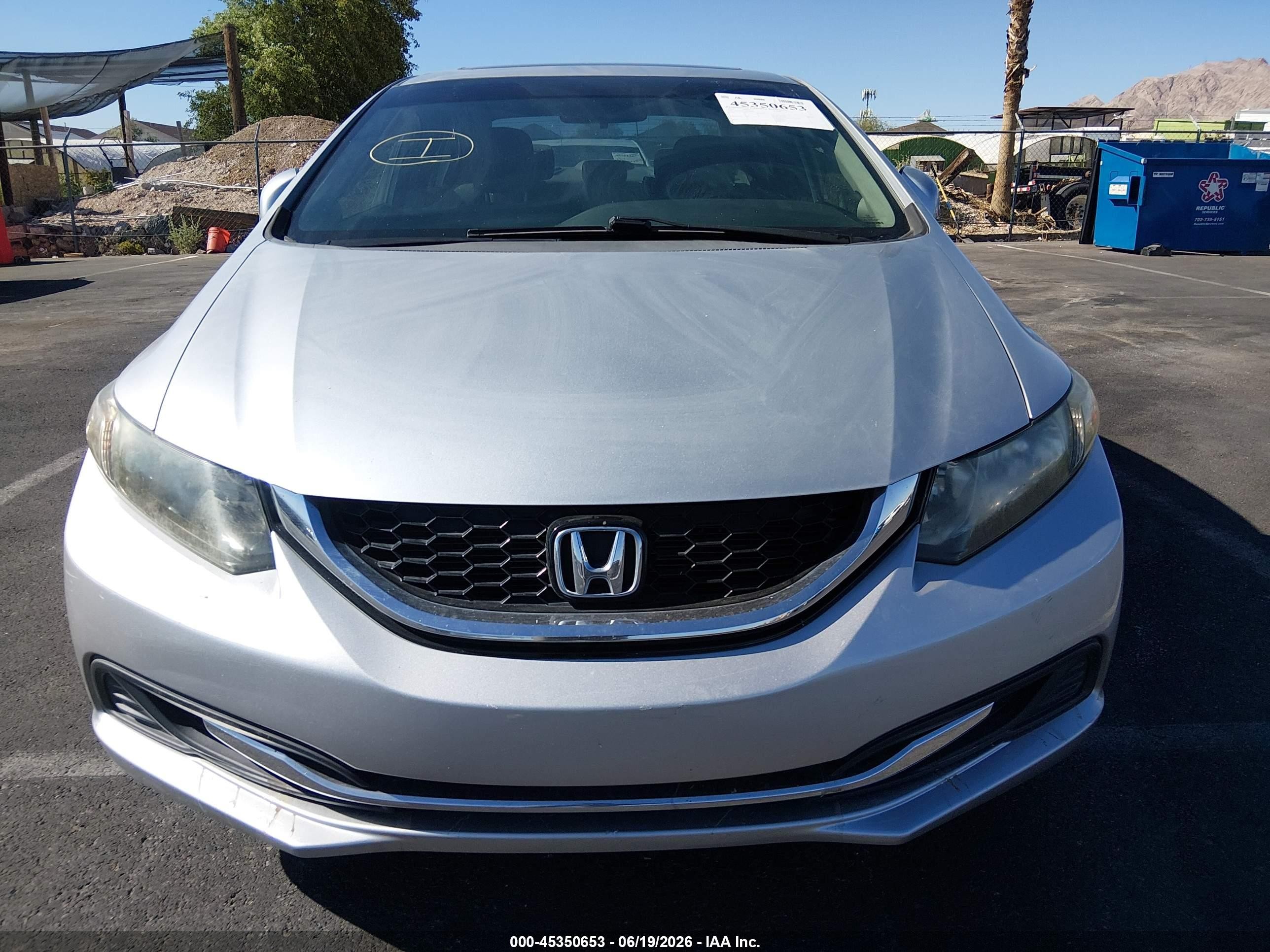 2013 Honda Civic Ex Silver vin: 19XFB2F84DE049986