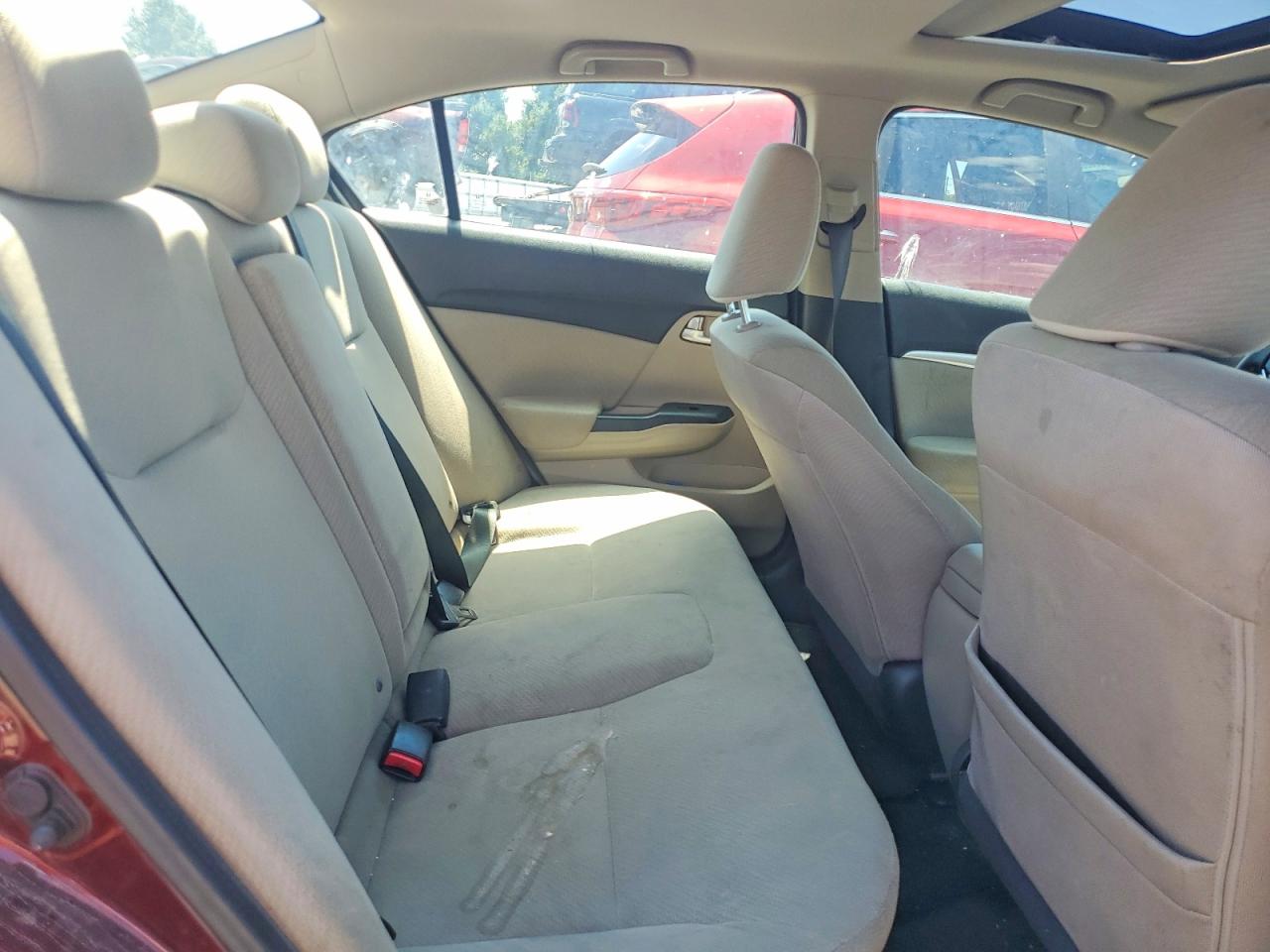 2013 Honda Civic Ex Burgundy vin: 19XFB2F84DE051222