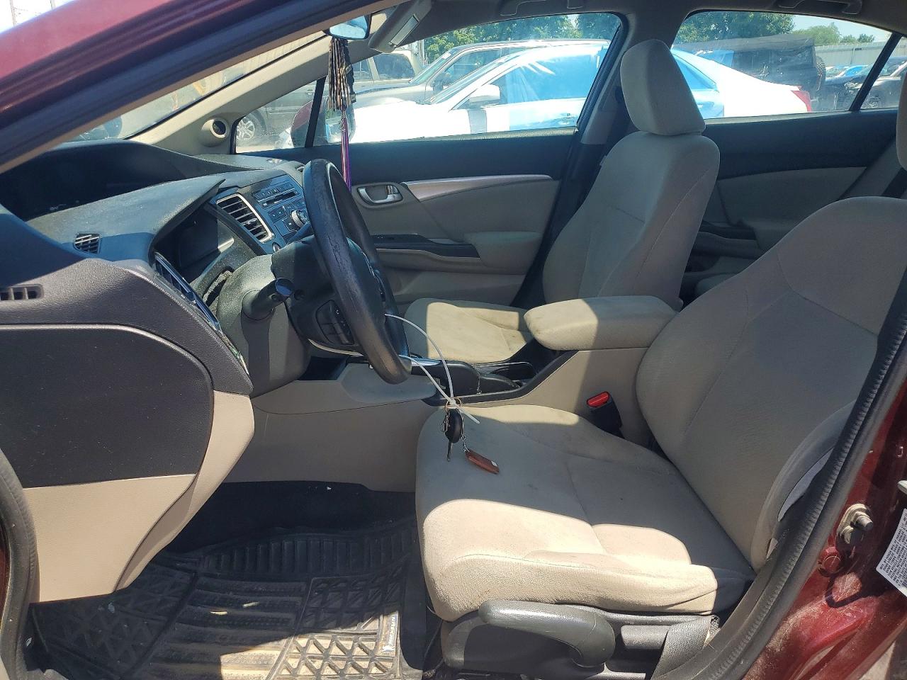 2013 Honda Civic Ex Burgundy vin: 19XFB2F84DE051222