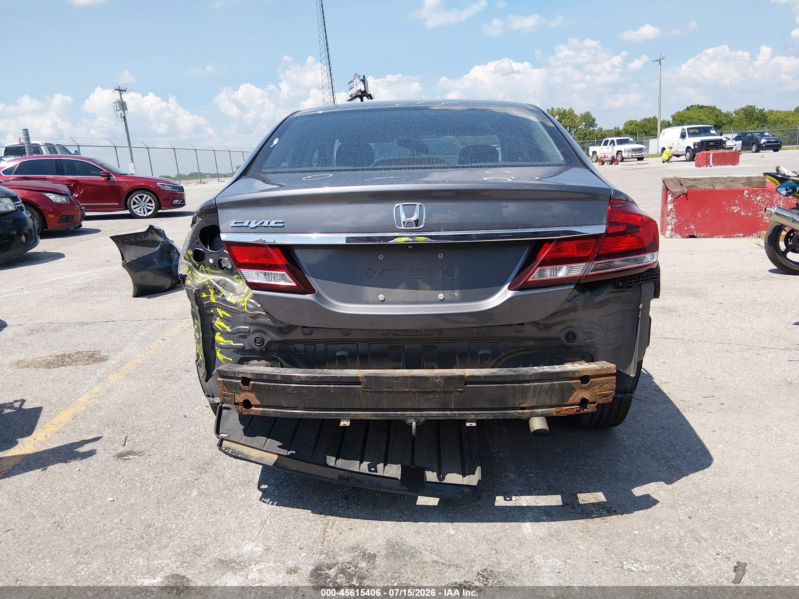 2013 Honda Civic Ex Gray vin: 19XFB2F84DE057487