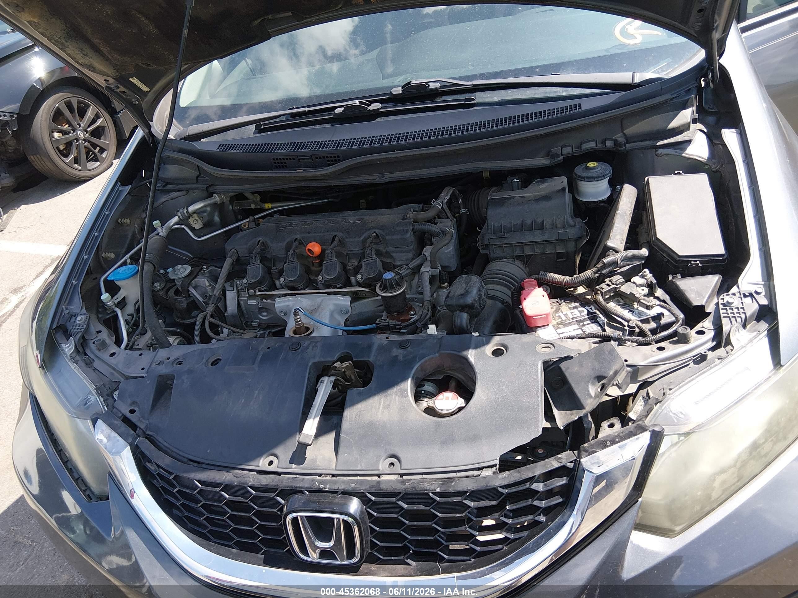 2013 Honda Civic Ex Gray vin: 19XFB2F84DE074631