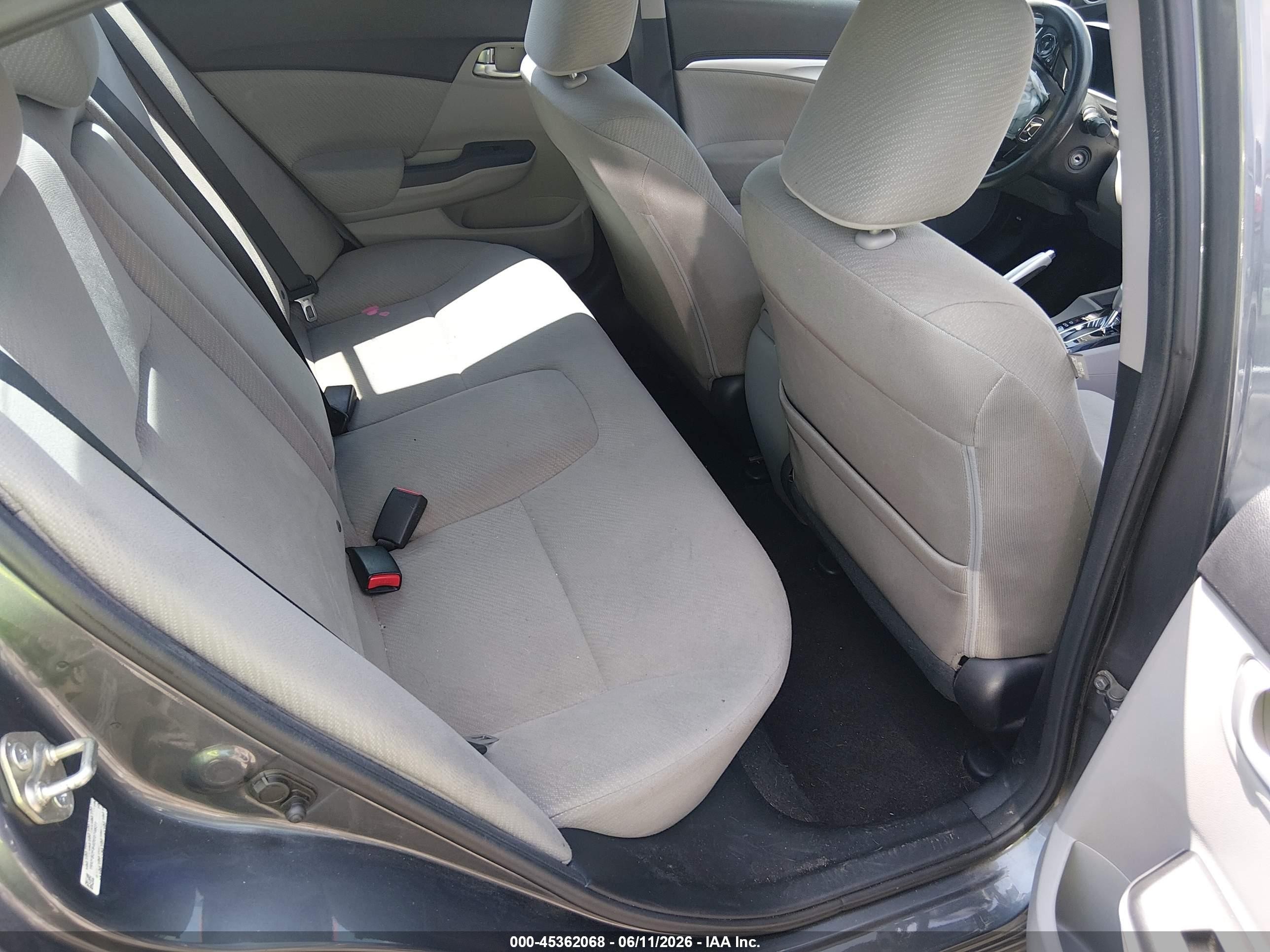 2013 Honda Civic Ex Gray vin: 19XFB2F84DE074631
