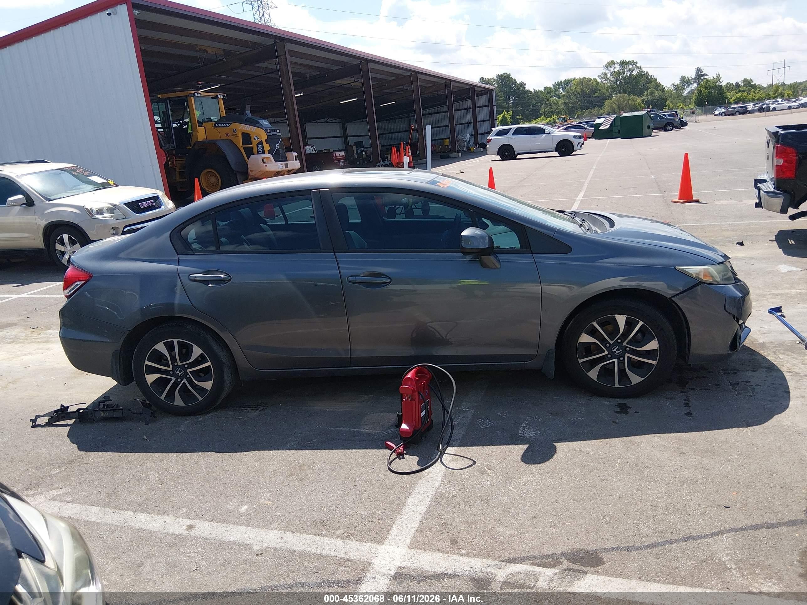 2013 Honda Civic Ex Gray vin: 19XFB2F84DE074631