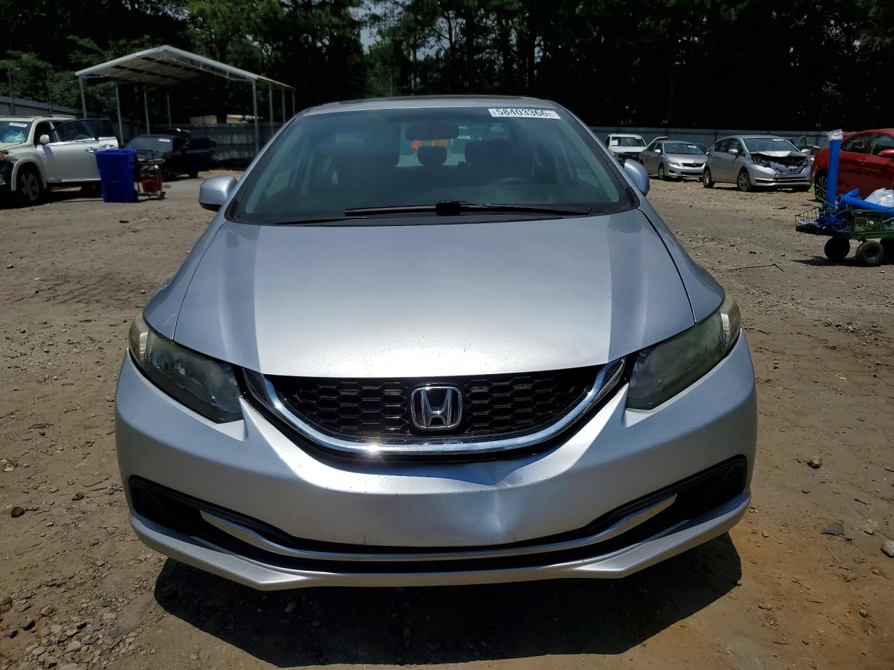 2013 Honda Civic Ex Silver vin: 19XFB2F84DE076699