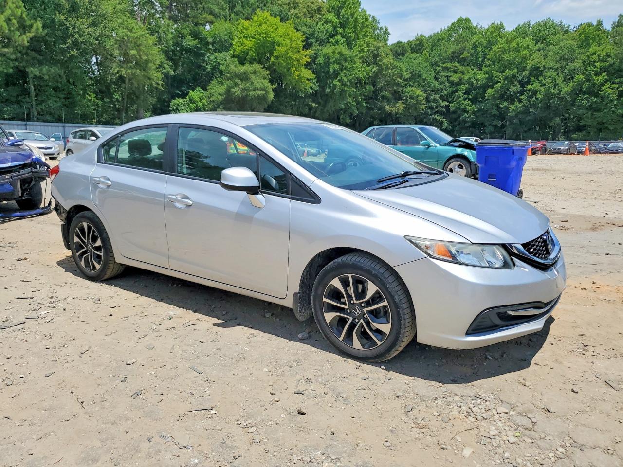2013 Honda Civic Ex Silver vin: 19XFB2F84DE076699