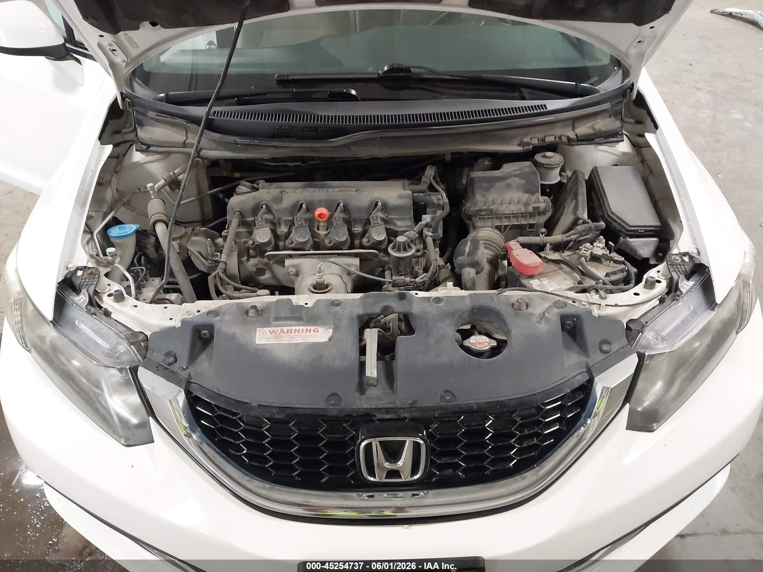 2013 Honda Civic Ex Белый vin: 19XFB2F84DE078677
