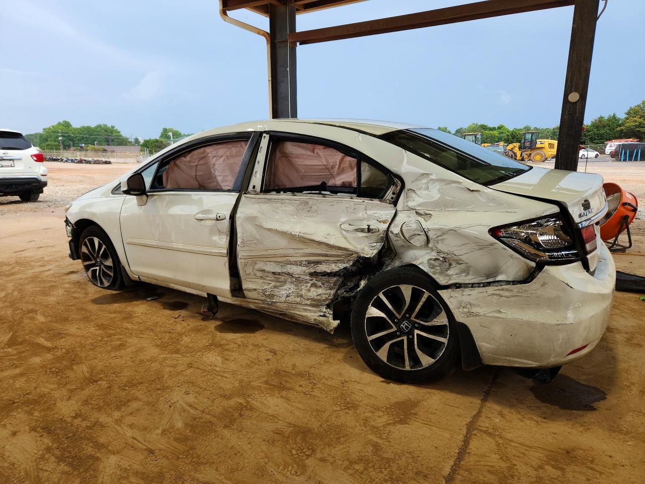 2013 Honda Civic Ex White vin: 19XFB2F84DE085984
