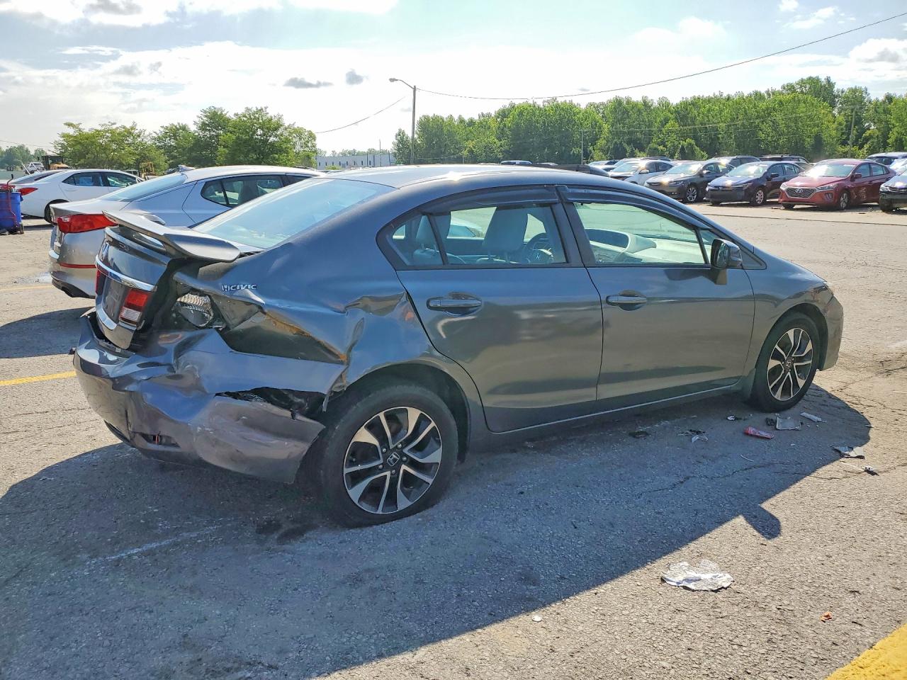 2013 Honda Civic Ex Gray vin: 19XFB2F84DE087542
