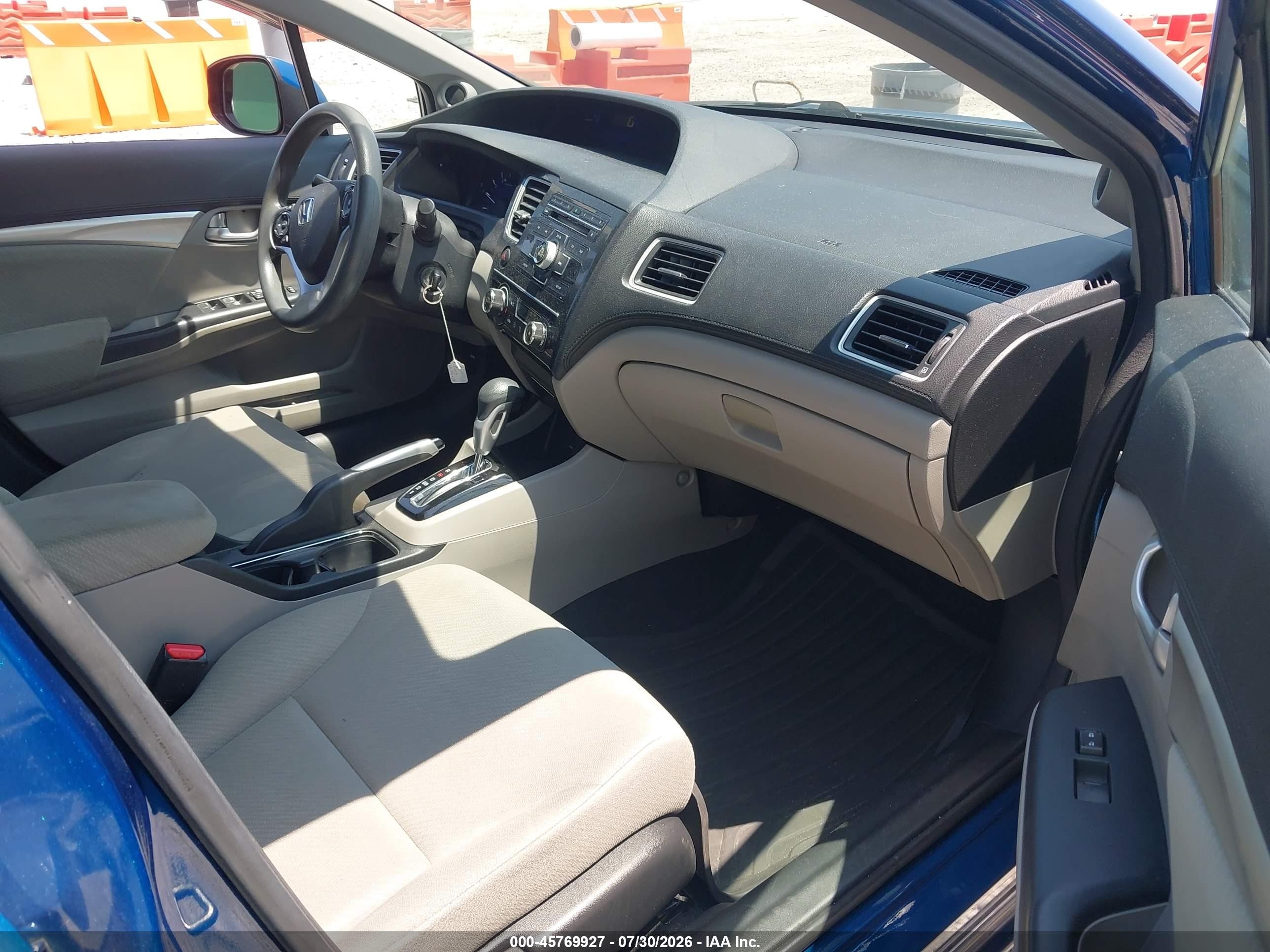 2013 Honda Civic Ex Blue vin: 19XFB2F84DE093664