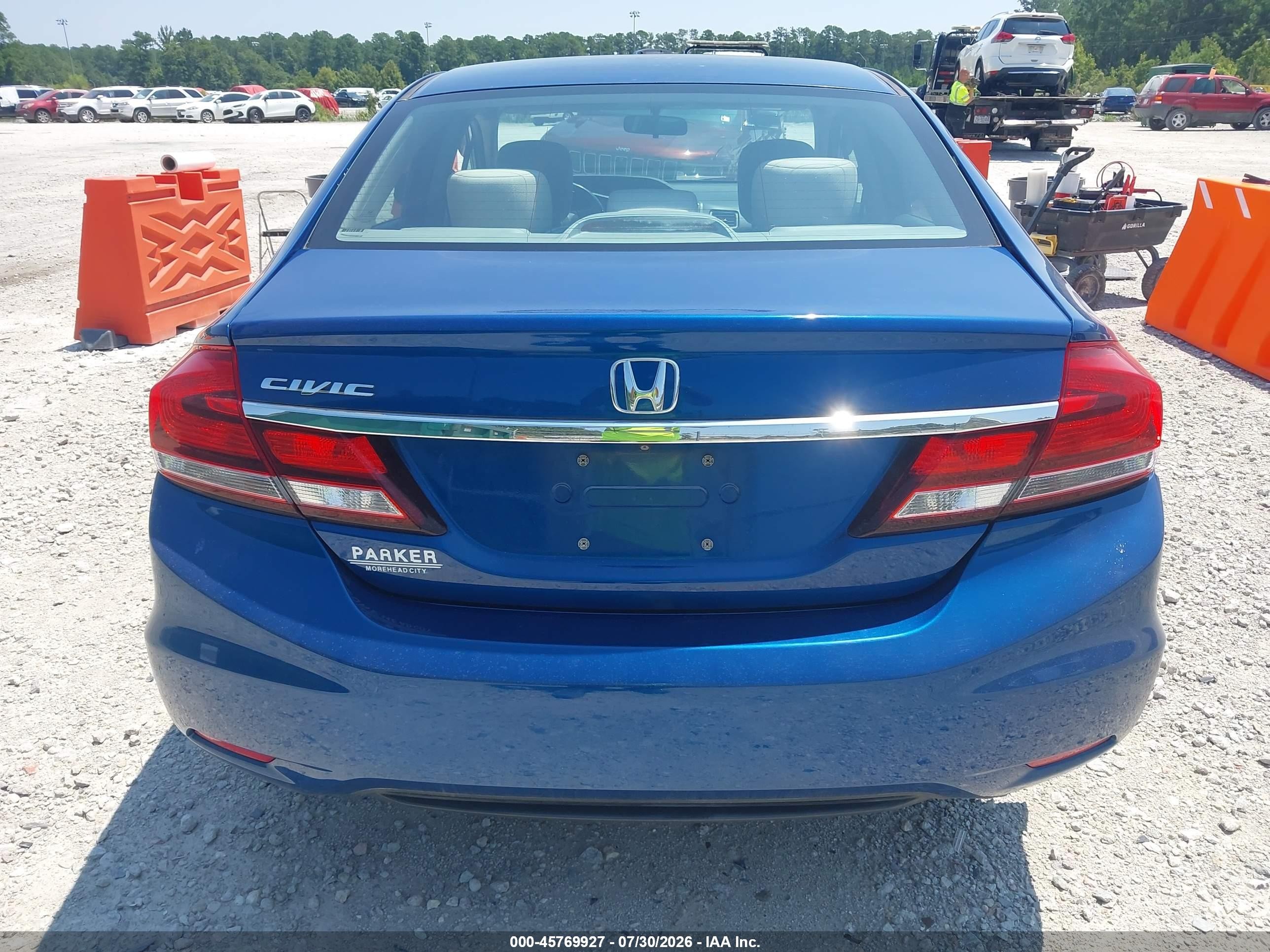 2013 Honda Civic Ex Blue vin: 19XFB2F84DE093664