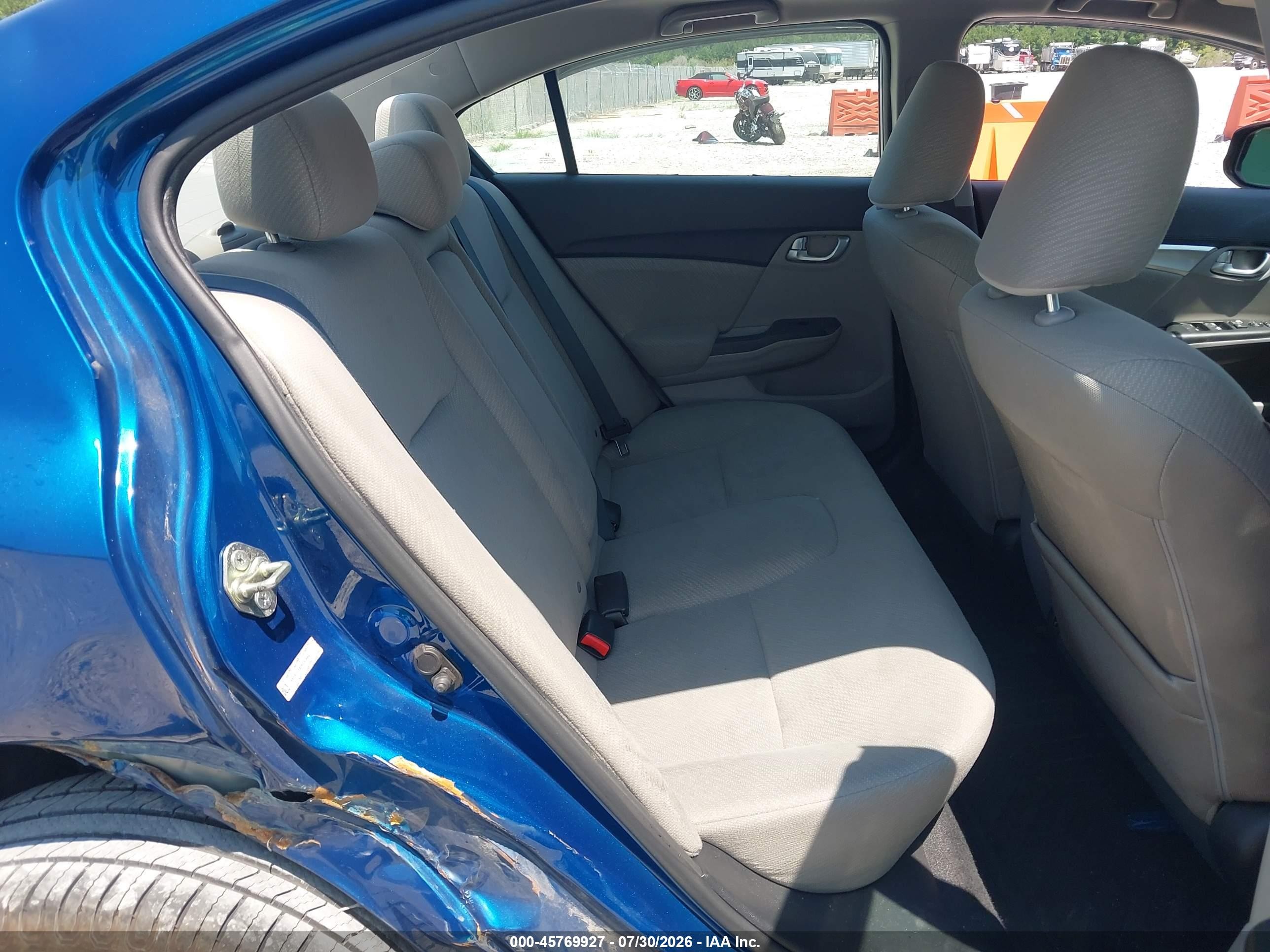 2013 Honda Civic Ex Blue vin: 19XFB2F84DE093664