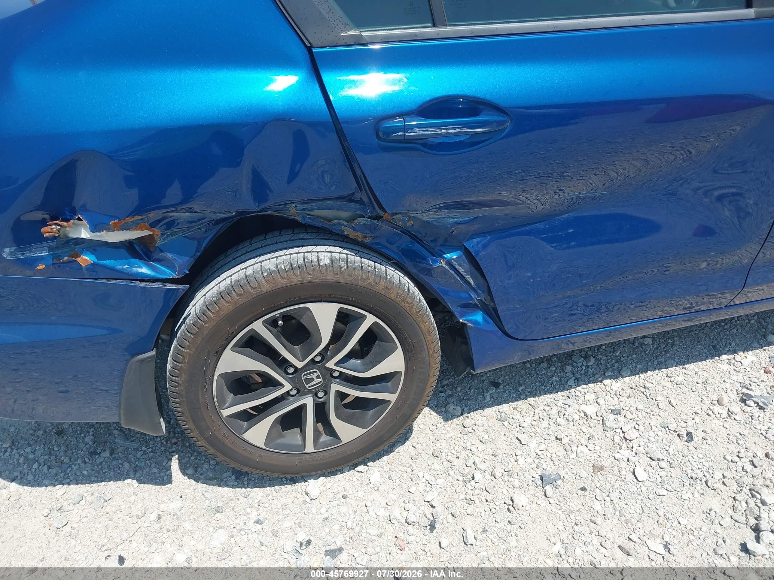 2013 Honda Civic Ex Blue vin: 19XFB2F84DE093664