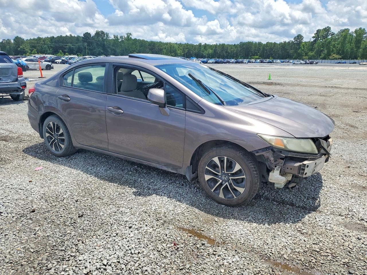 2013 Honda Civic Ex Gray vin: 19XFB2F84DE099044