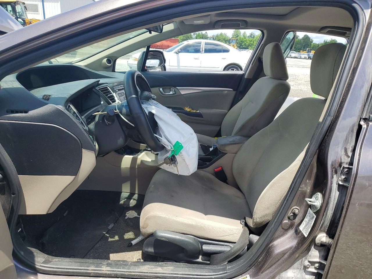 2013 Honda Civic Ex Gray vin: 19XFB2F84DE099044