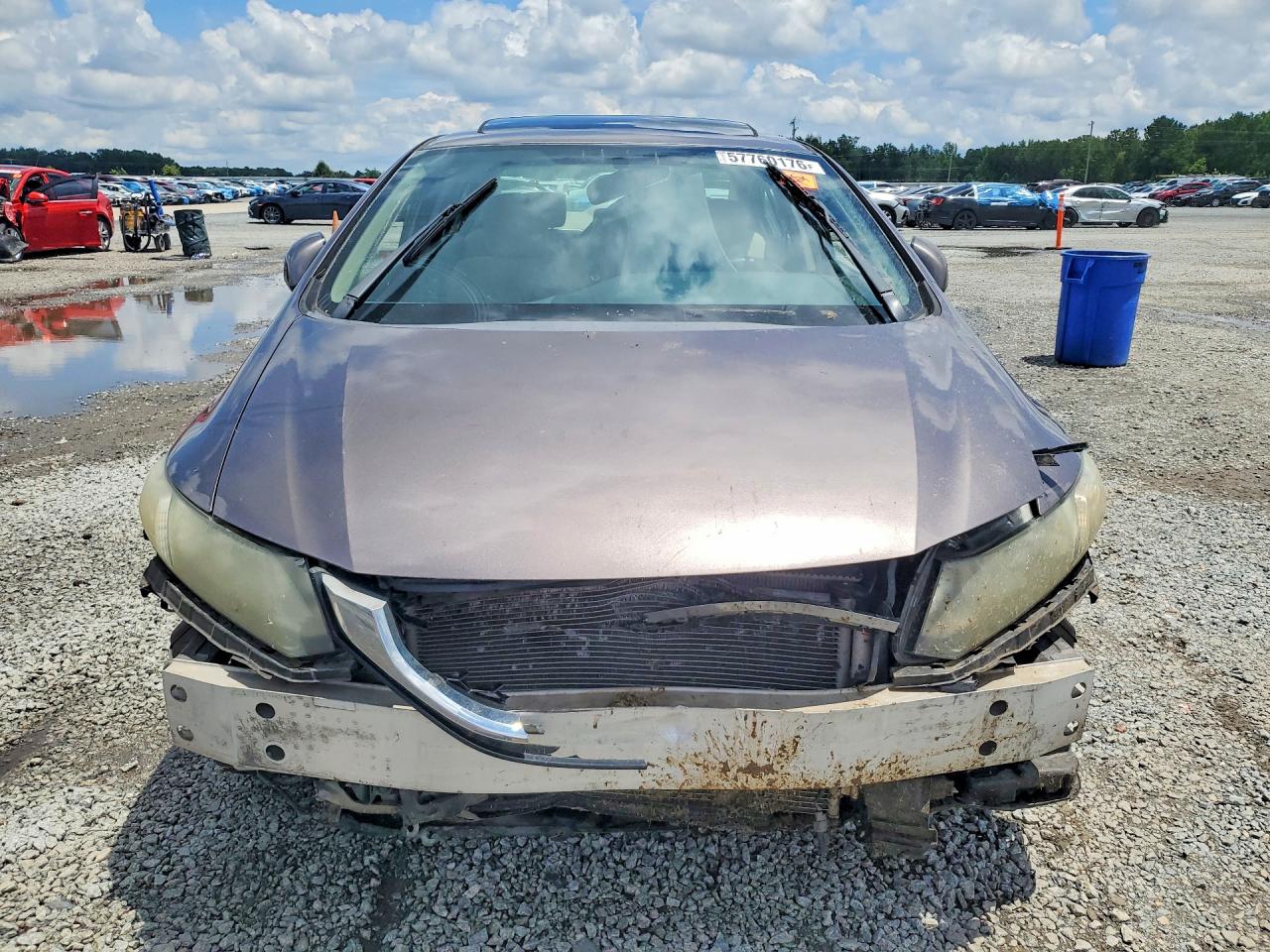 2013 Honda Civic Ex Gray vin: 19XFB2F84DE099044