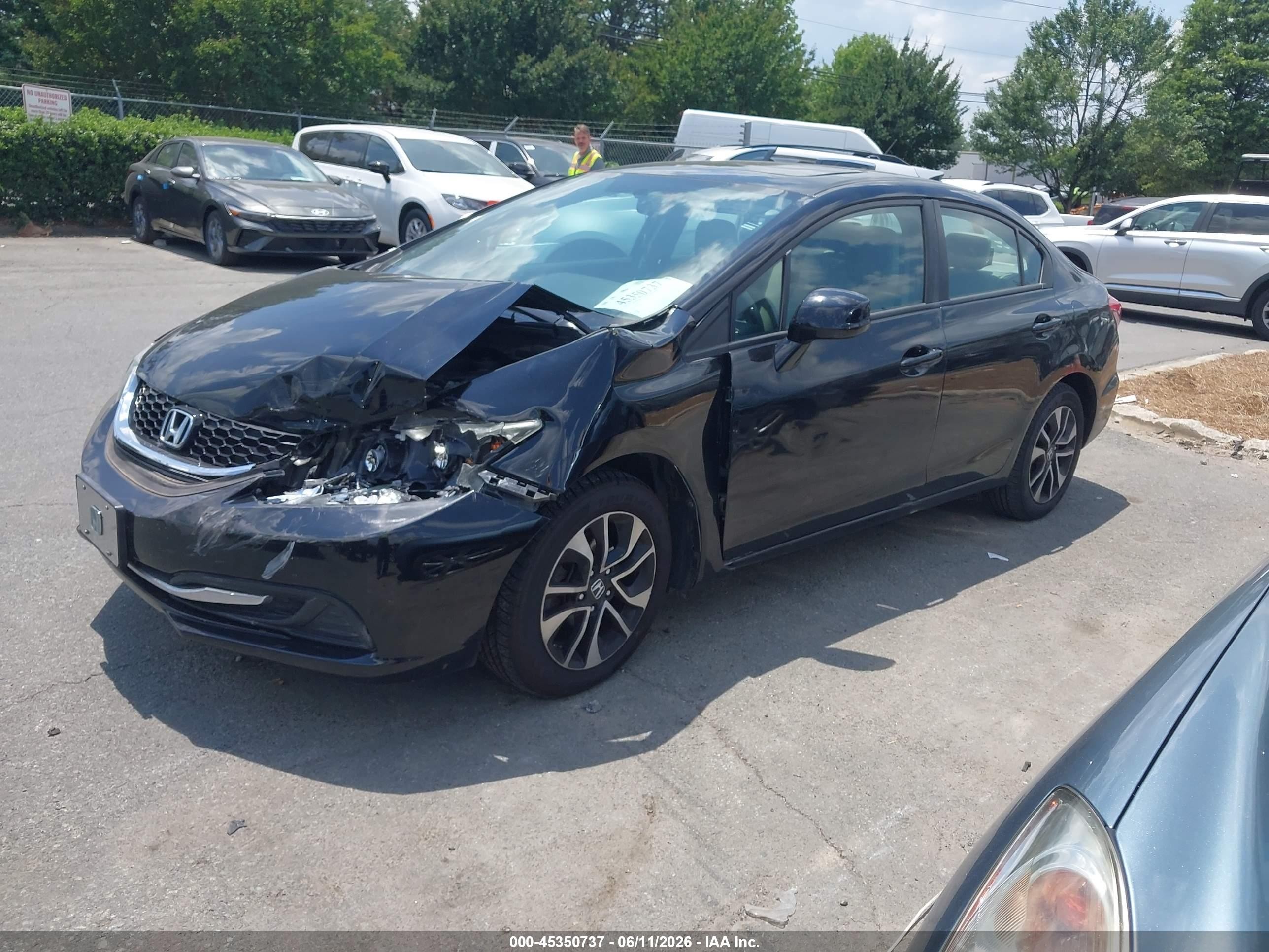 2013 Honda Civic Ex Black vin: 19XFB2F84DE212457