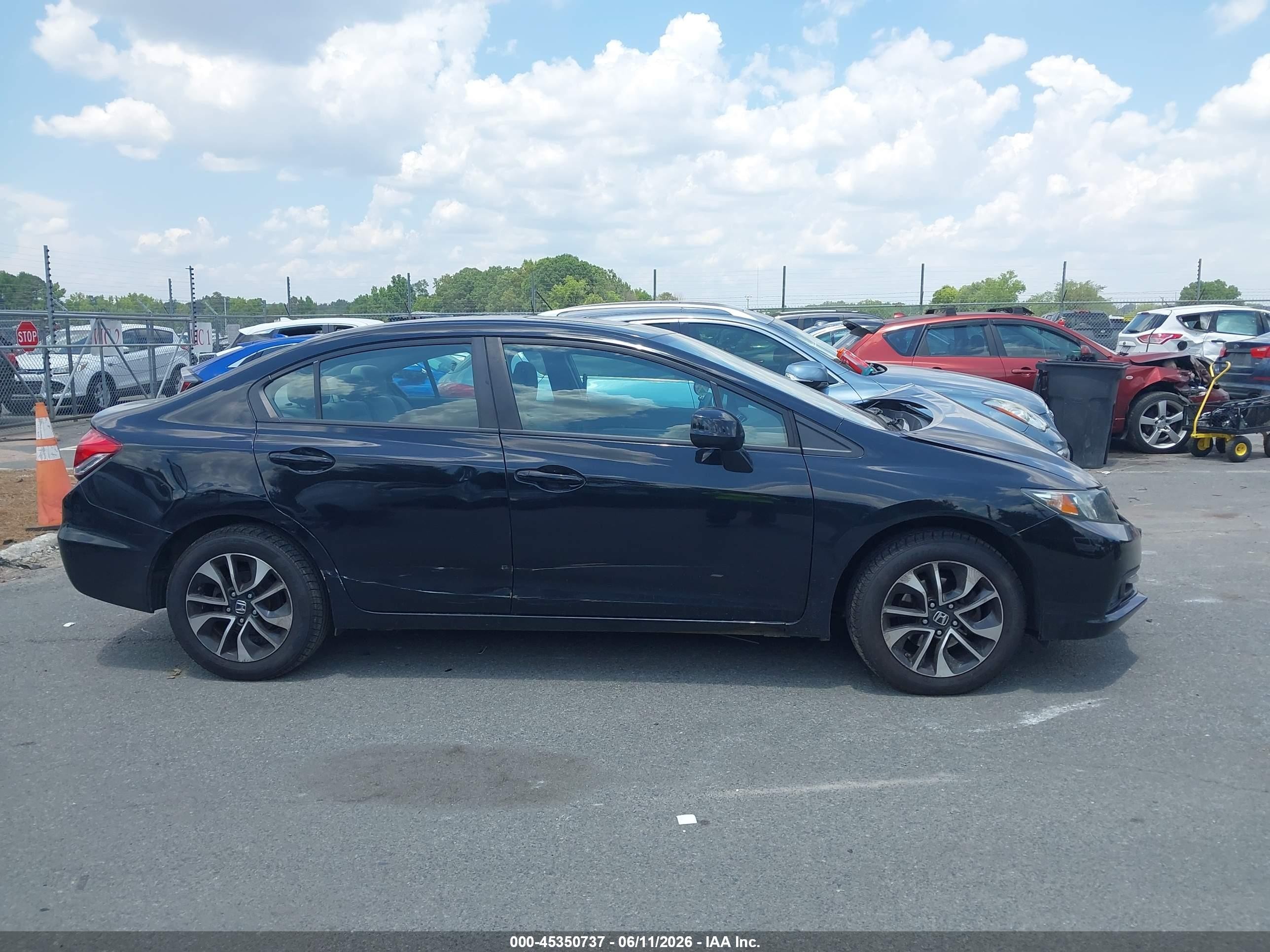 2013 Honda Civic Ex Black vin: 19XFB2F84DE212457