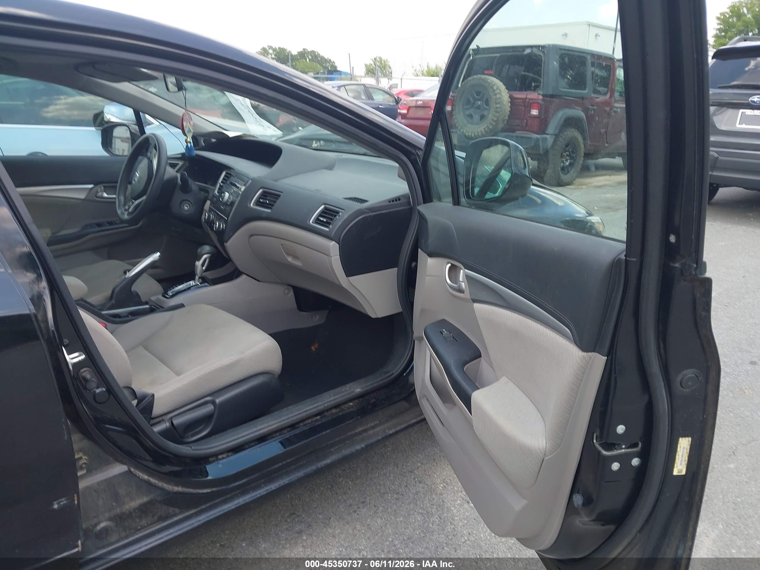 2013 Honda Civic Ex Black vin: 19XFB2F84DE212457