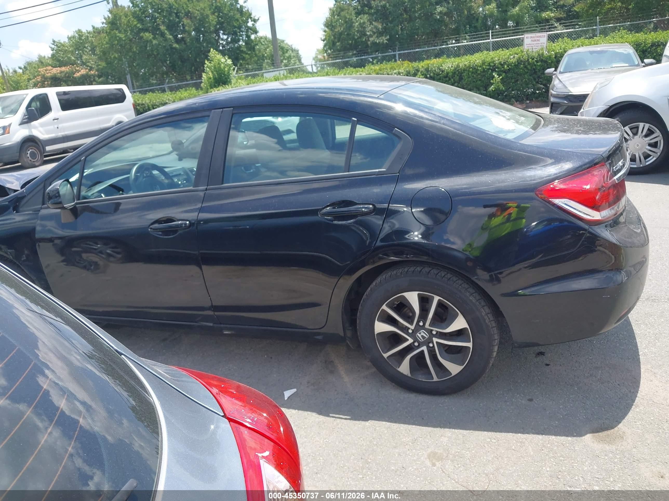 2013 Honda Civic Ex Black vin: 19XFB2F84DE212457