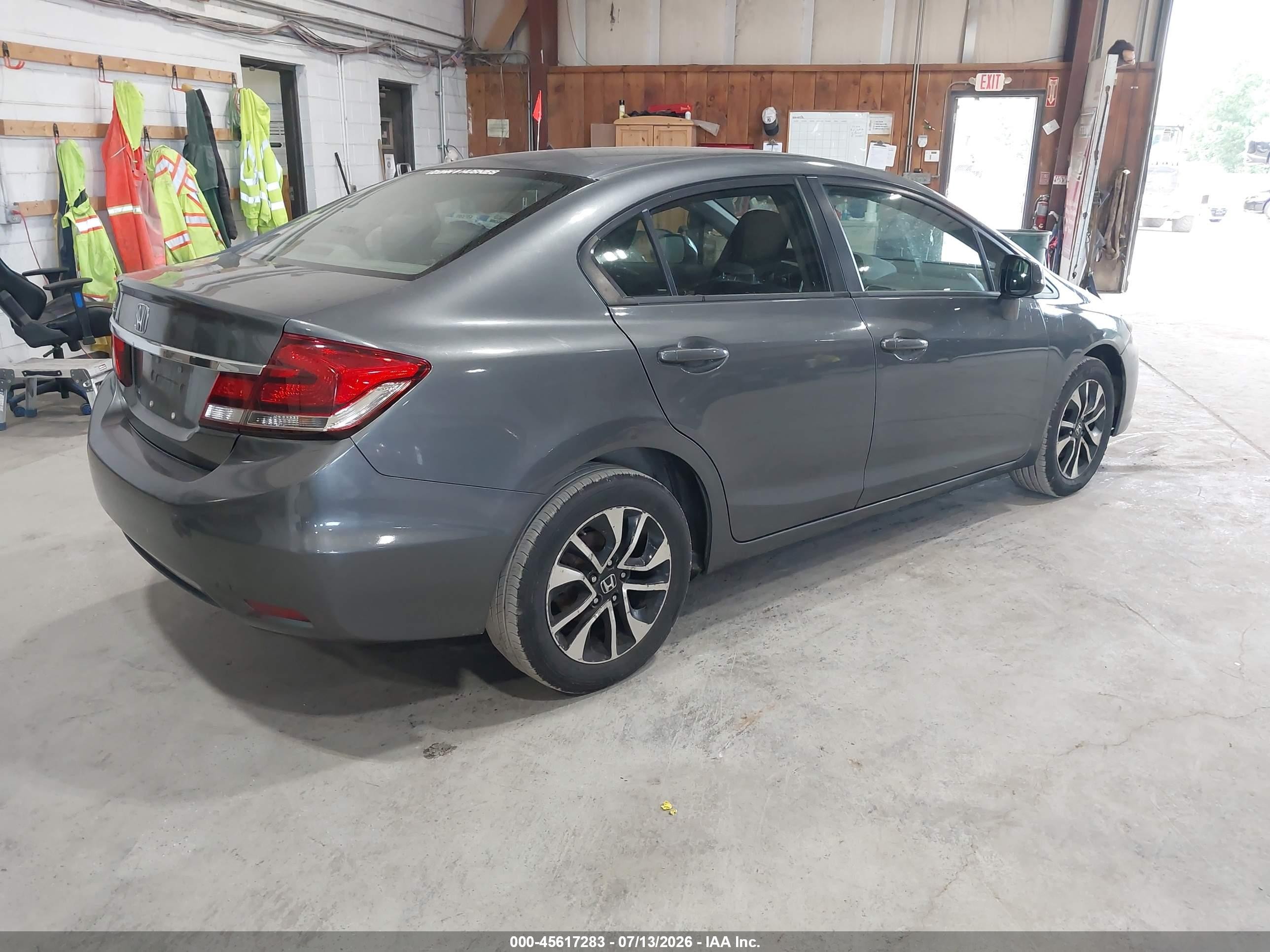 2013 Honda Civic Ex Gray vin: 19XFB2F84DE215682