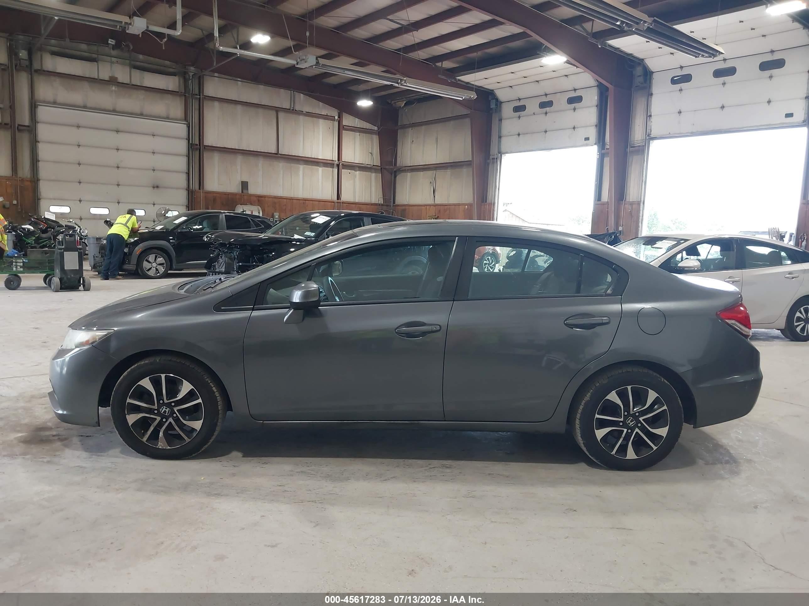2013 Honda Civic Ex Gray vin: 19XFB2F84DE215682