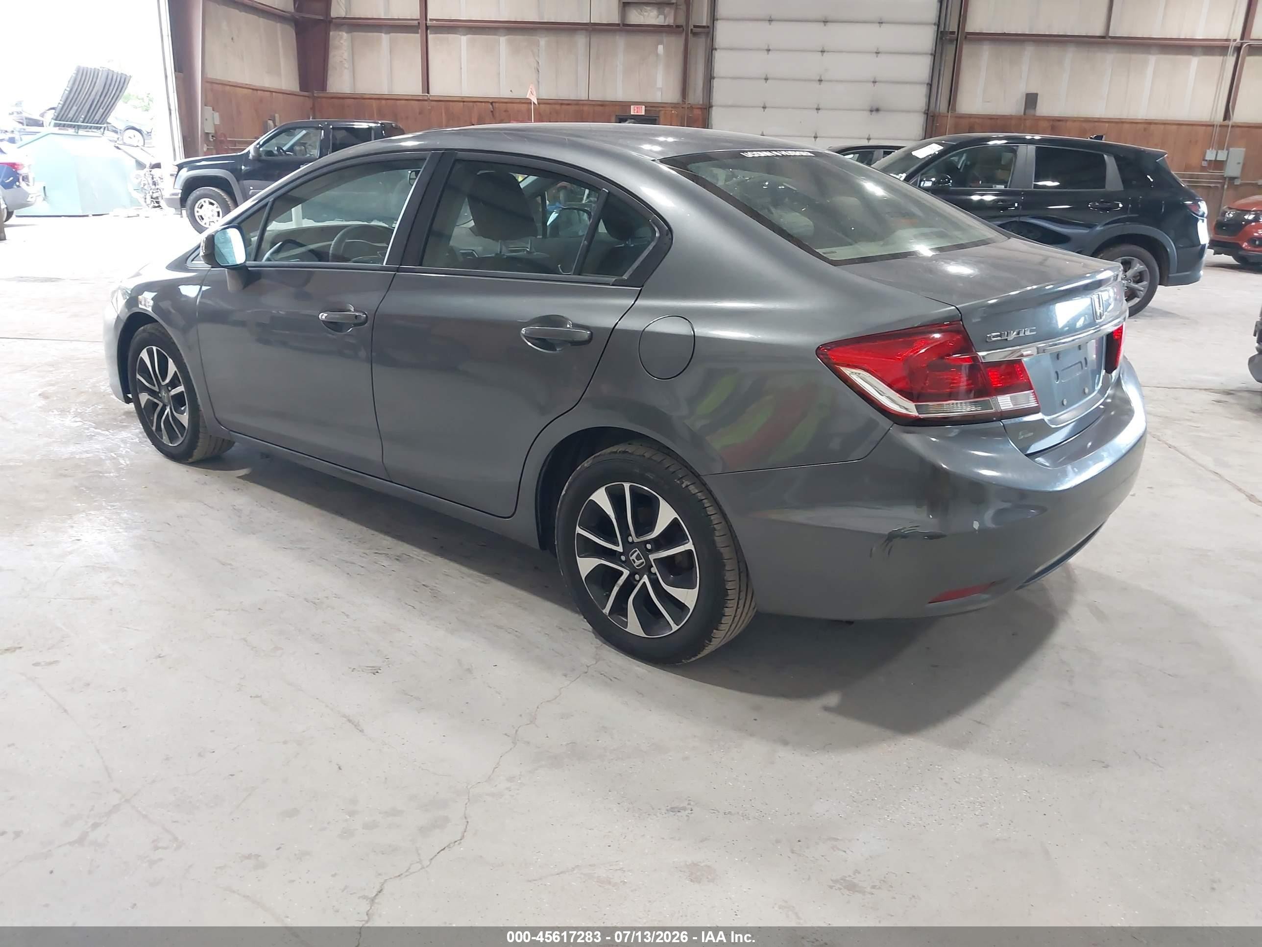 2013 Honda Civic Ex Gray vin: 19XFB2F84DE215682