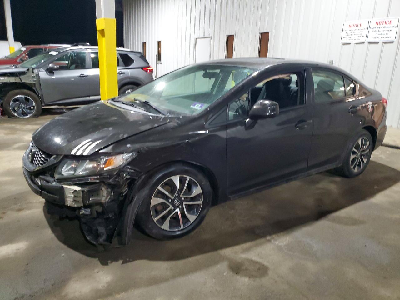 2013 Honda Civic Ex Black vin: 19XFB2F84DE246303