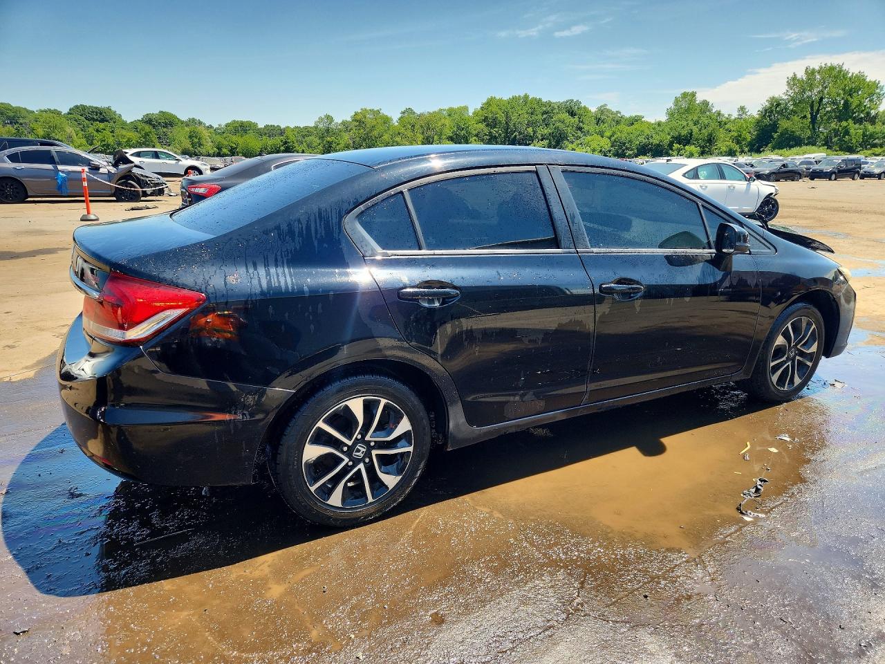 2013 Honda Civic Ex Black vin: 19XFB2F84DE253445