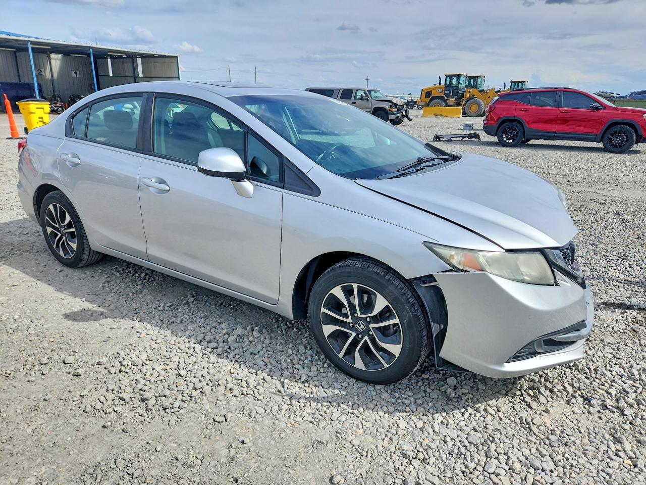 2013 Honda Civic Ex Серебряный vin: 19XFB2F84DE256409