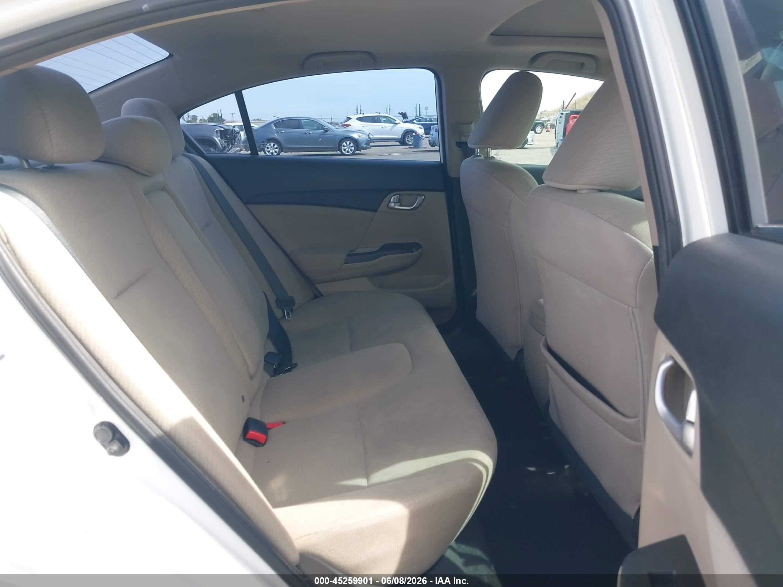 2013 Honda Civic Ex White vin: 19XFB2F84DE263411
