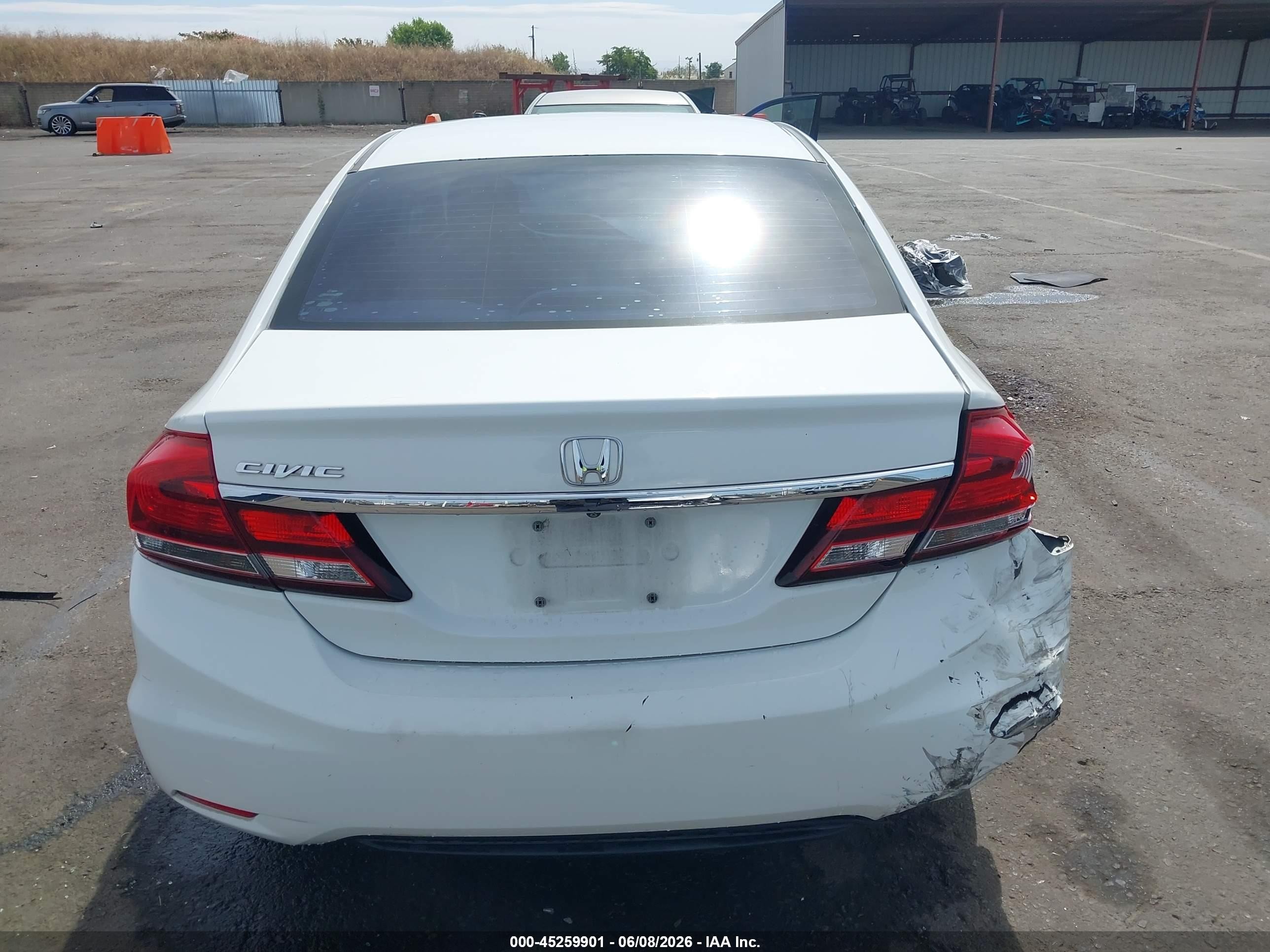 2013 Honda Civic Ex White vin: 19XFB2F84DE263411