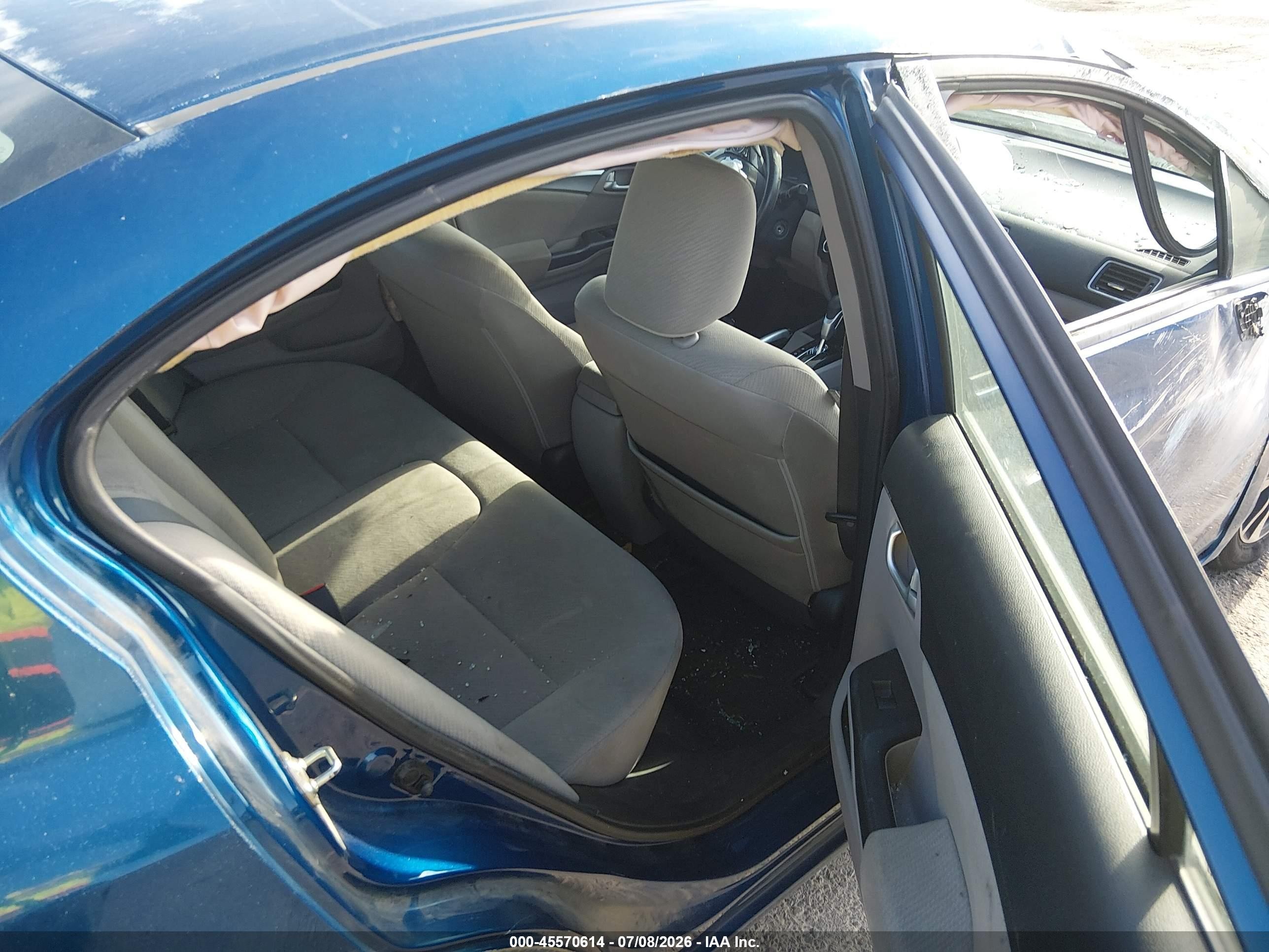 2013 Honda Civic Ex Blue vin: 19XFB2F84DE268799