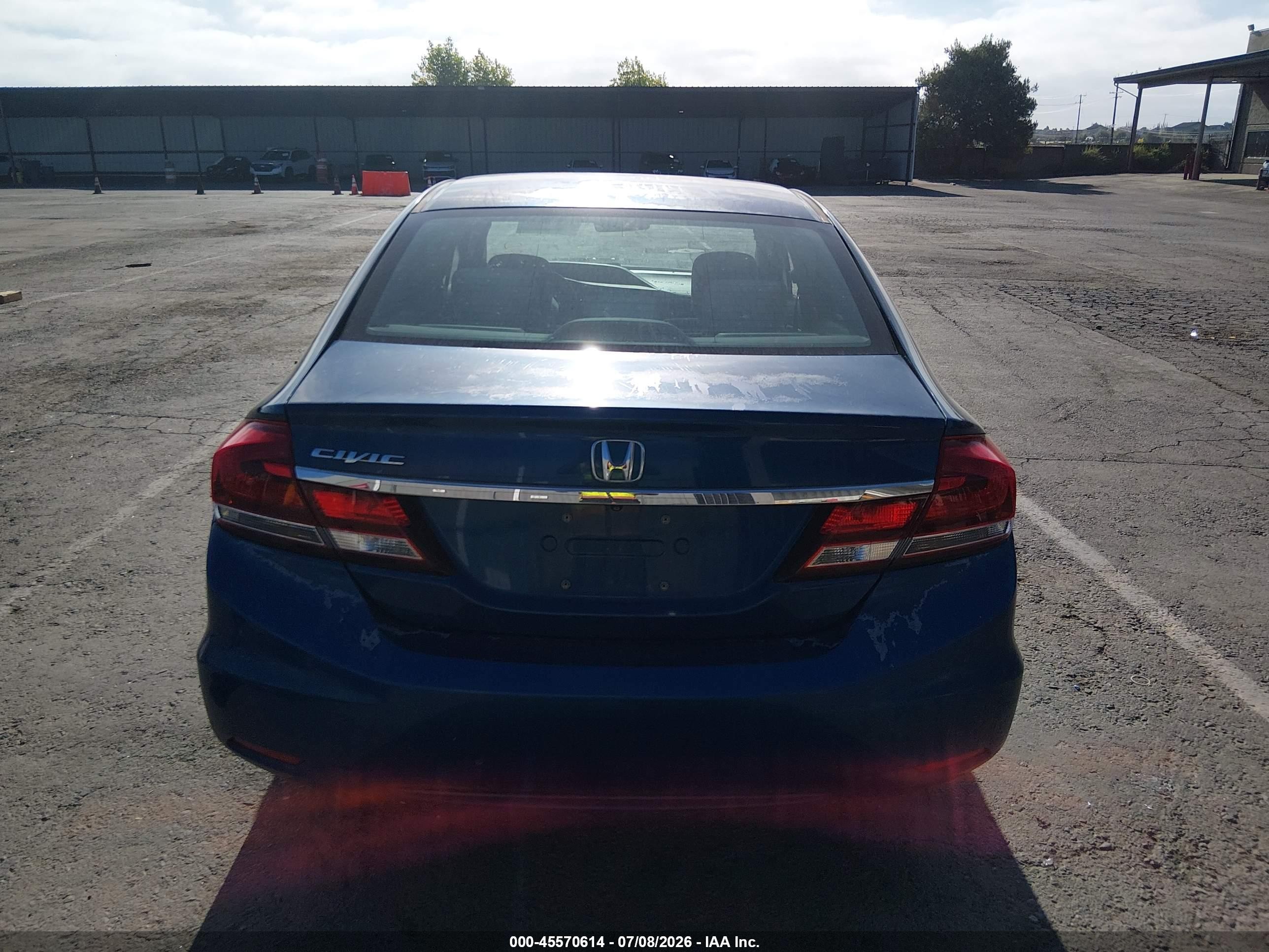 2013 Honda Civic Ex Blue vin: 19XFB2F84DE268799