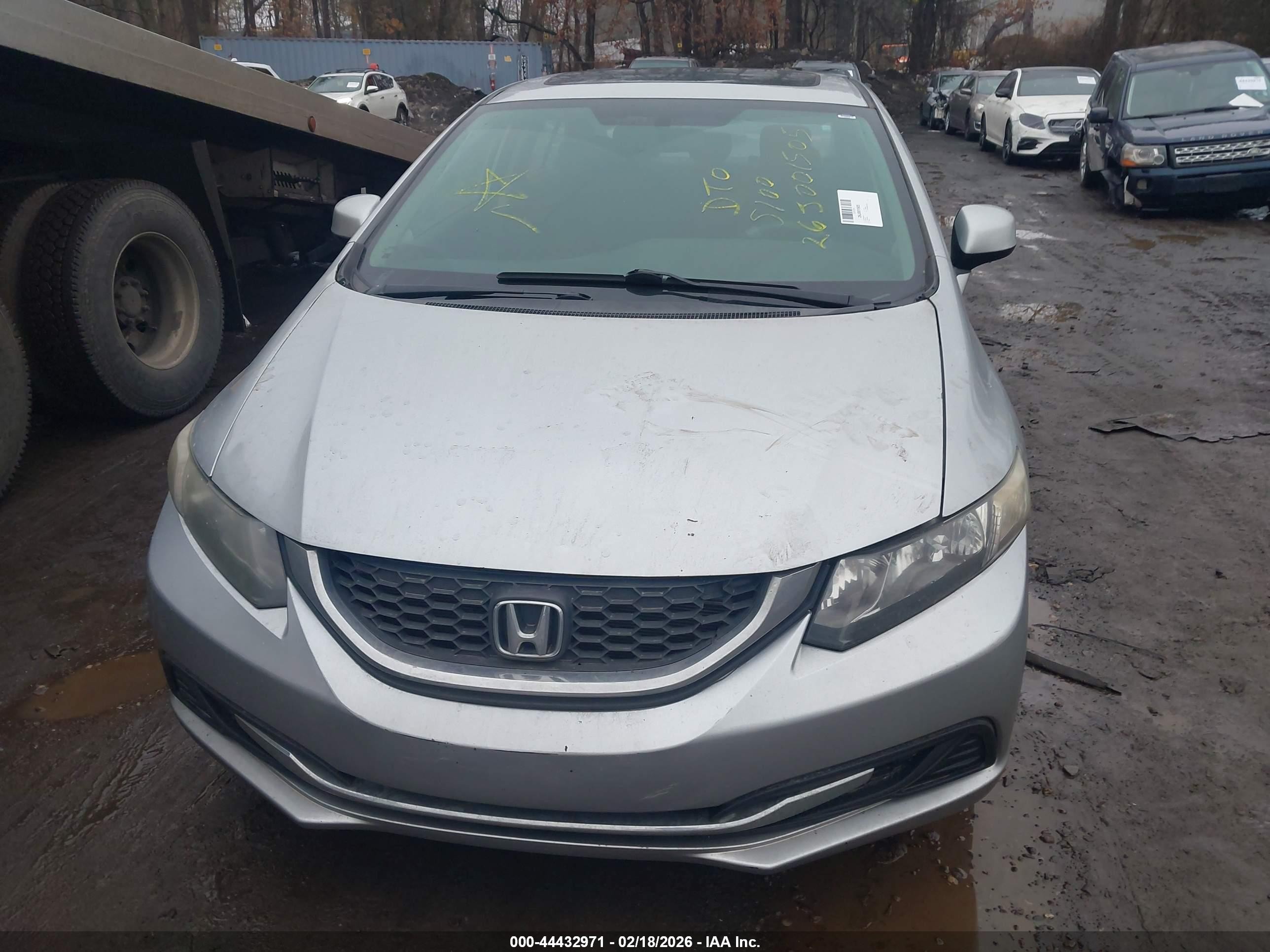 2013 Honda Civic Ex Silver vin: 19XFB2F84DE287823