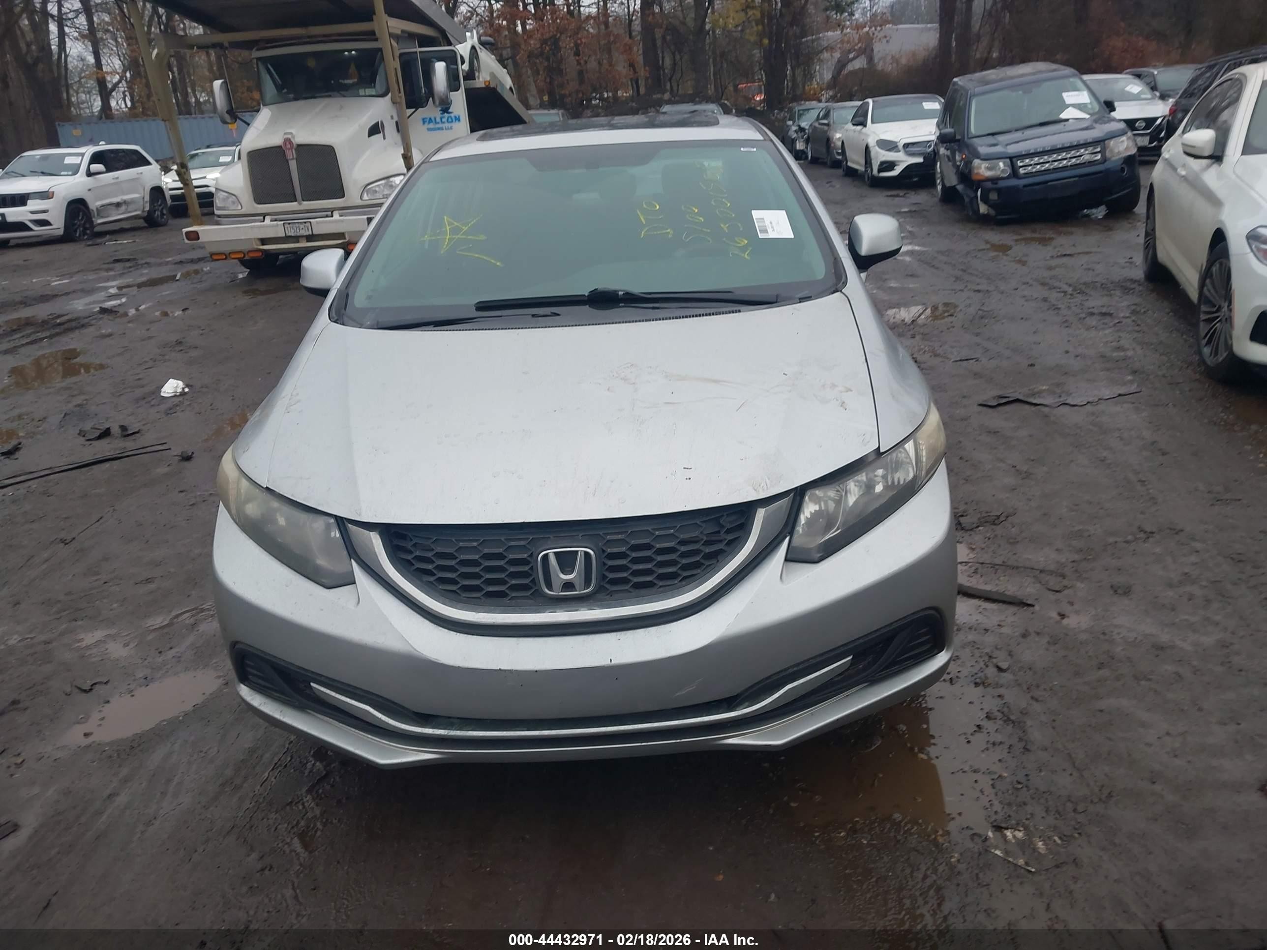 2013 Honda Civic Ex Silver vin: 19XFB2F84DE287823