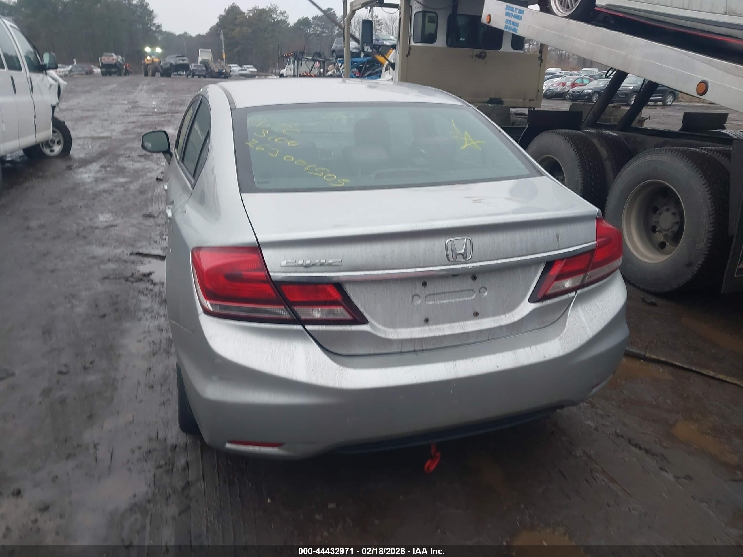 2013 Honda Civic Ex Silver vin: 19XFB2F84DE287823