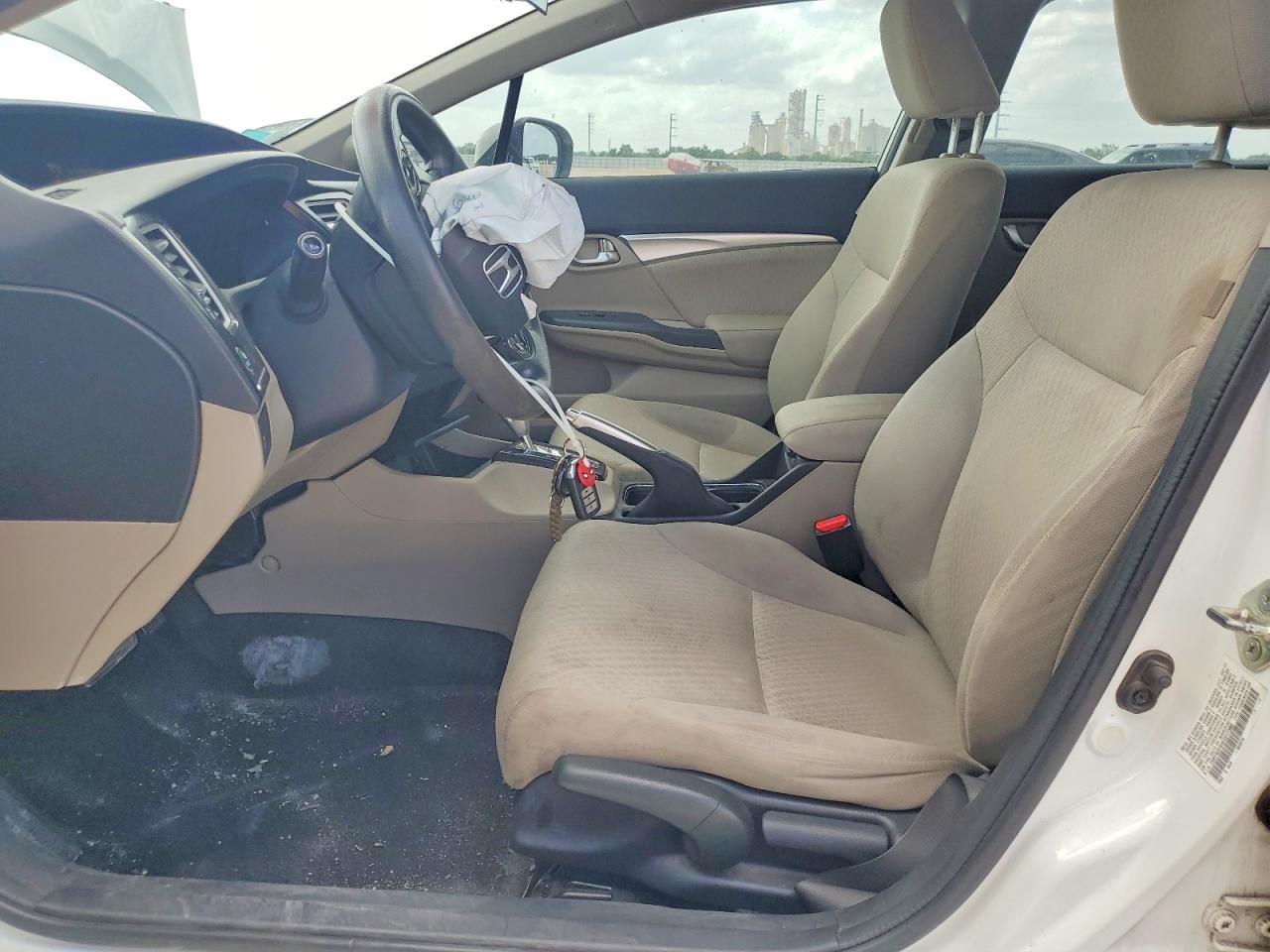 2014 Honda Civic Ex White vin: 19XFB2F84EE017380