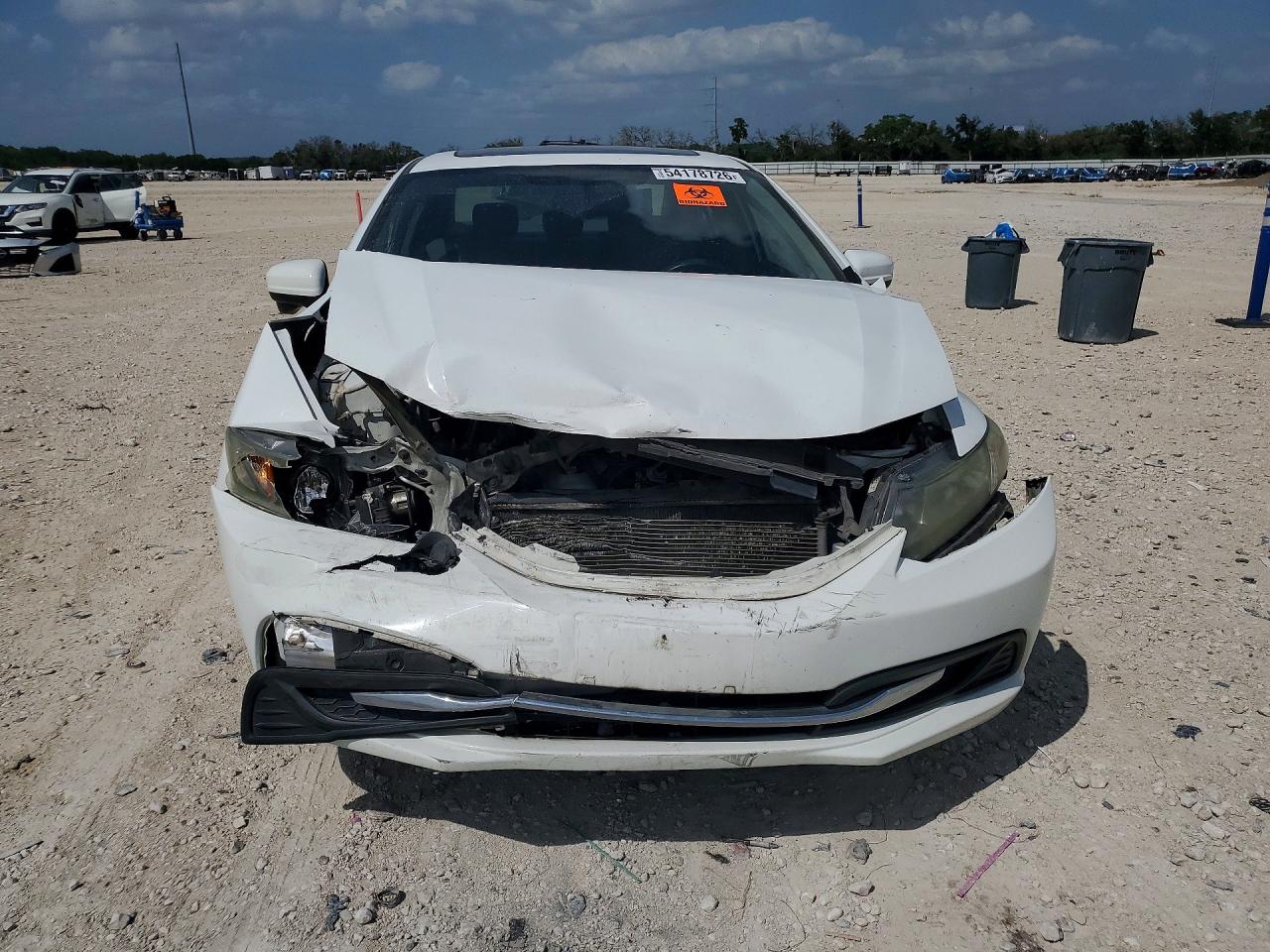 2014 Honda Civic Ex White vin: 19XFB2F84EE017380