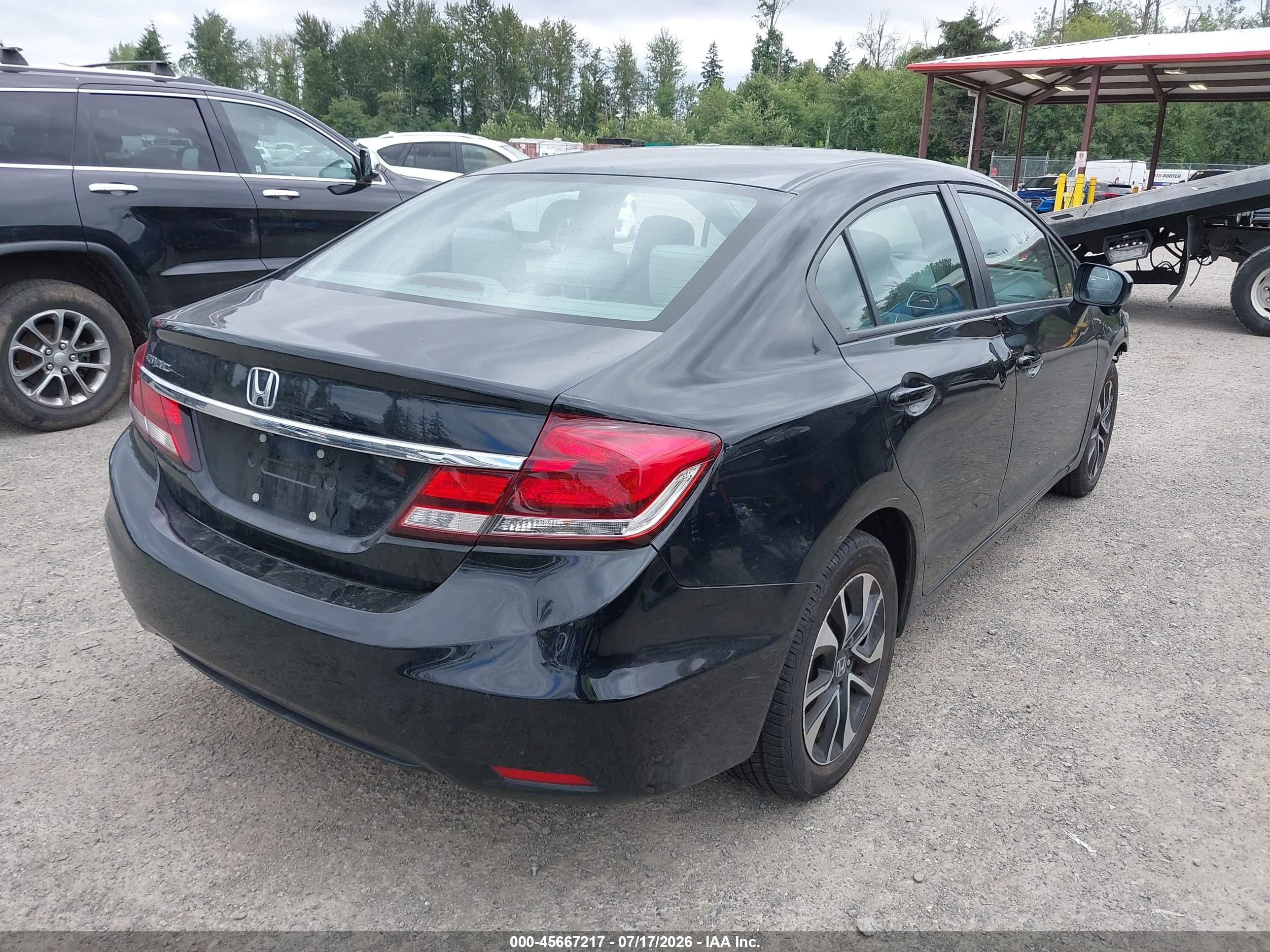 2014 Honda Civic Ex Black vin: 19XFB2F84EE022966