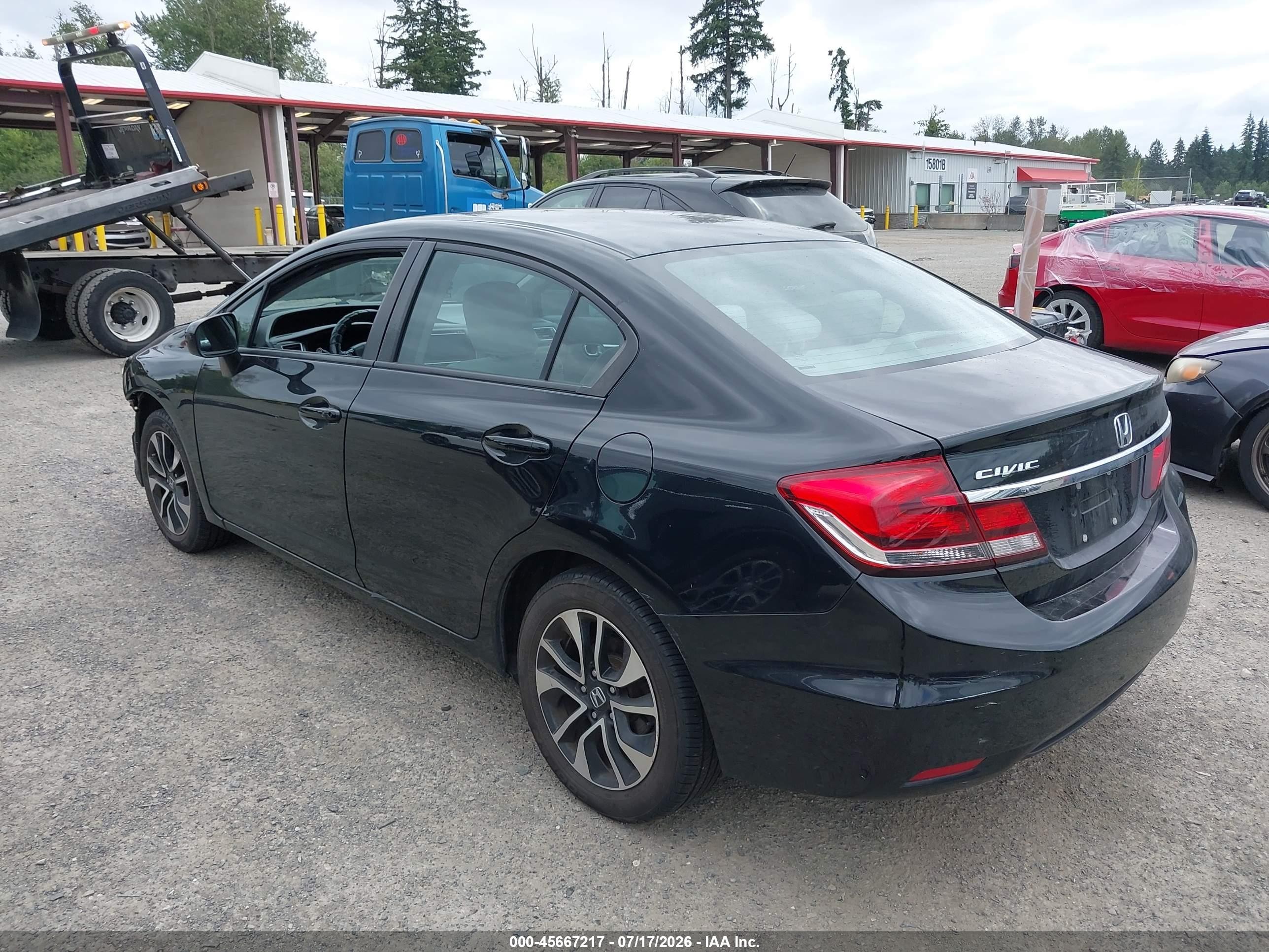 2014 Honda Civic Ex Black vin: 19XFB2F84EE022966
