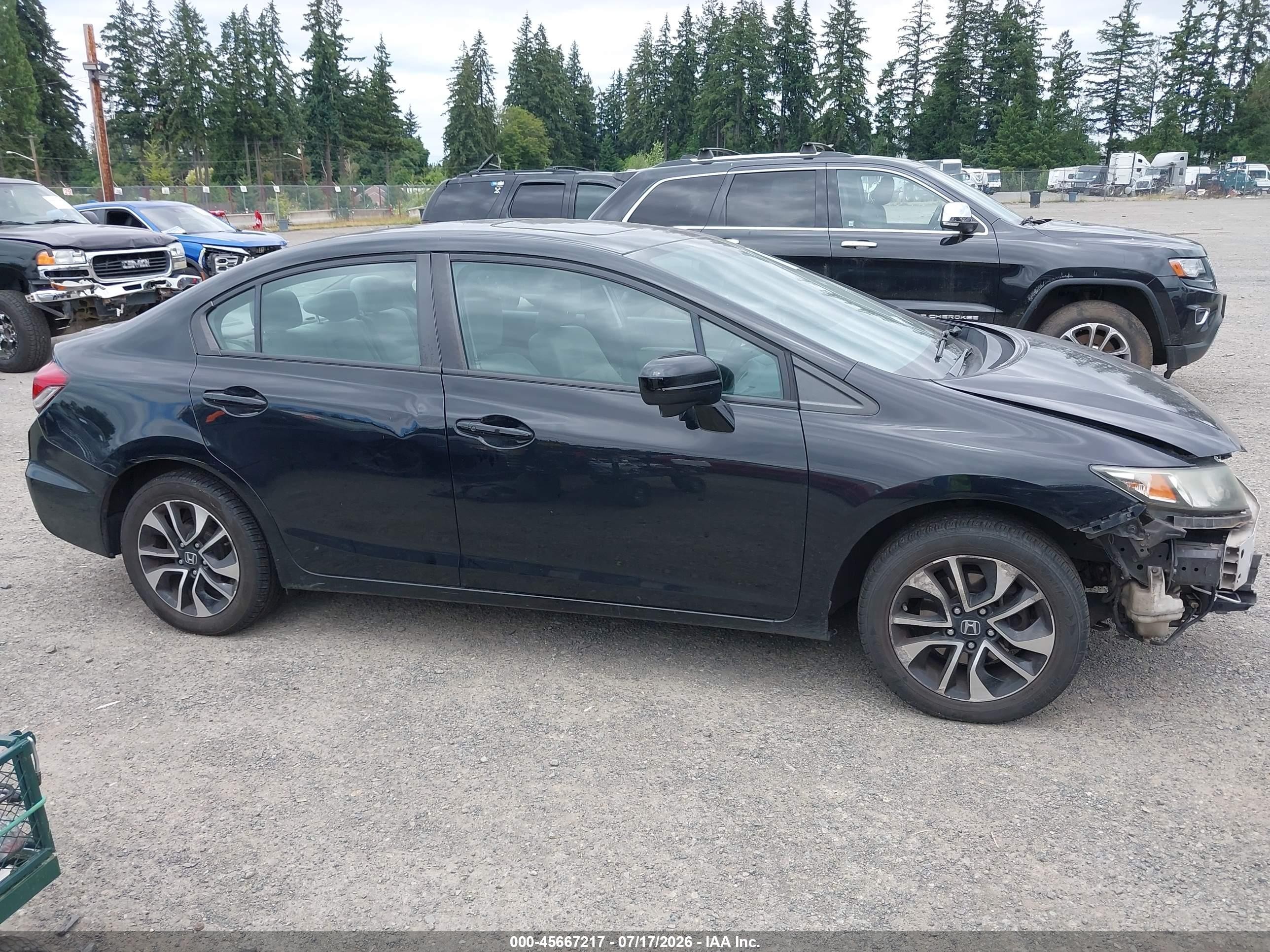 2014 Honda Civic Ex Black vin: 19XFB2F84EE022966
