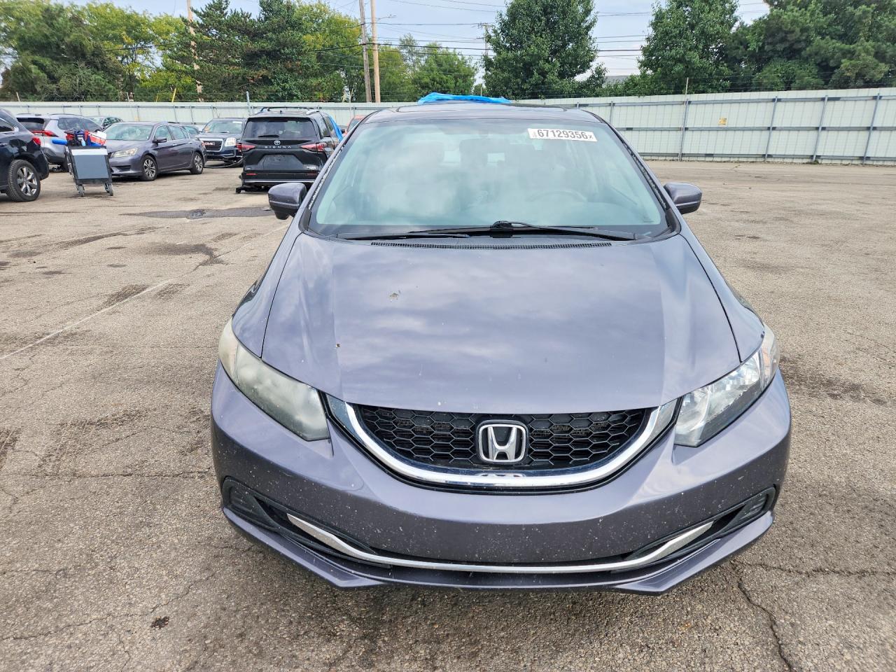 2014 Honda Civic Ex Gray vin: 19XFB2F84EE028007
