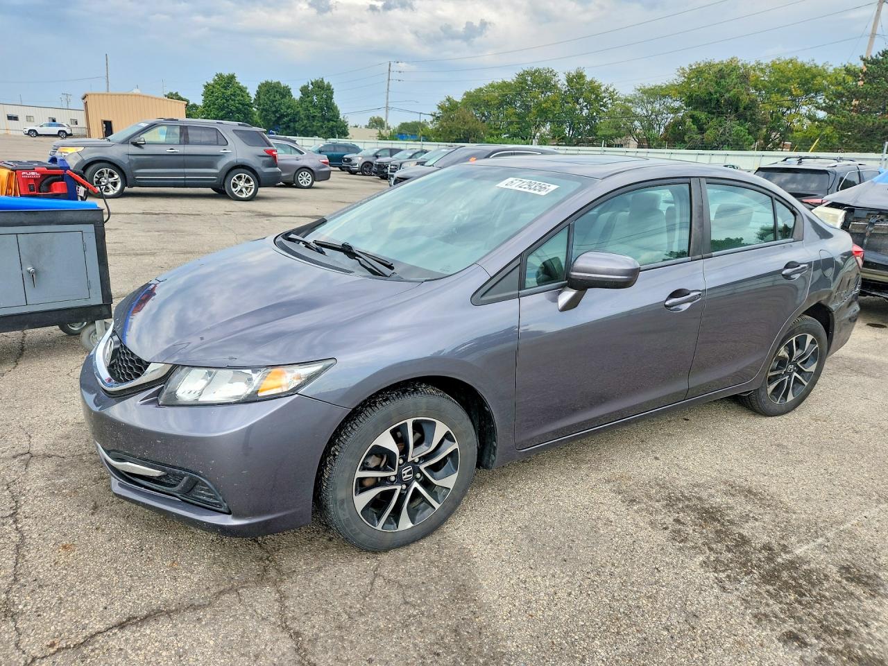 2014 Honda Civic Ex Gray vin: 19XFB2F84EE028007