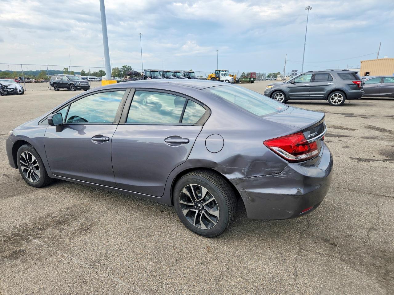 2014 Honda Civic Ex Gray vin: 19XFB2F84EE028007
