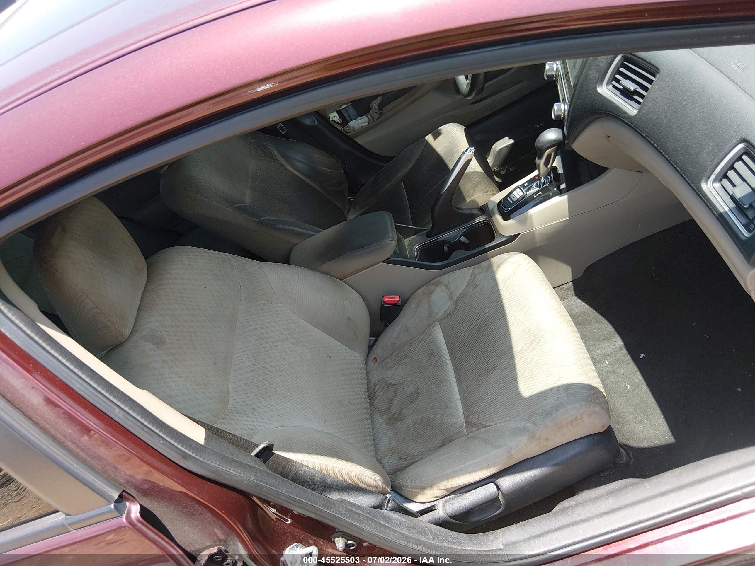 2014 Honda Civic Ex Burgundy vin: 19XFB2F84EE030145