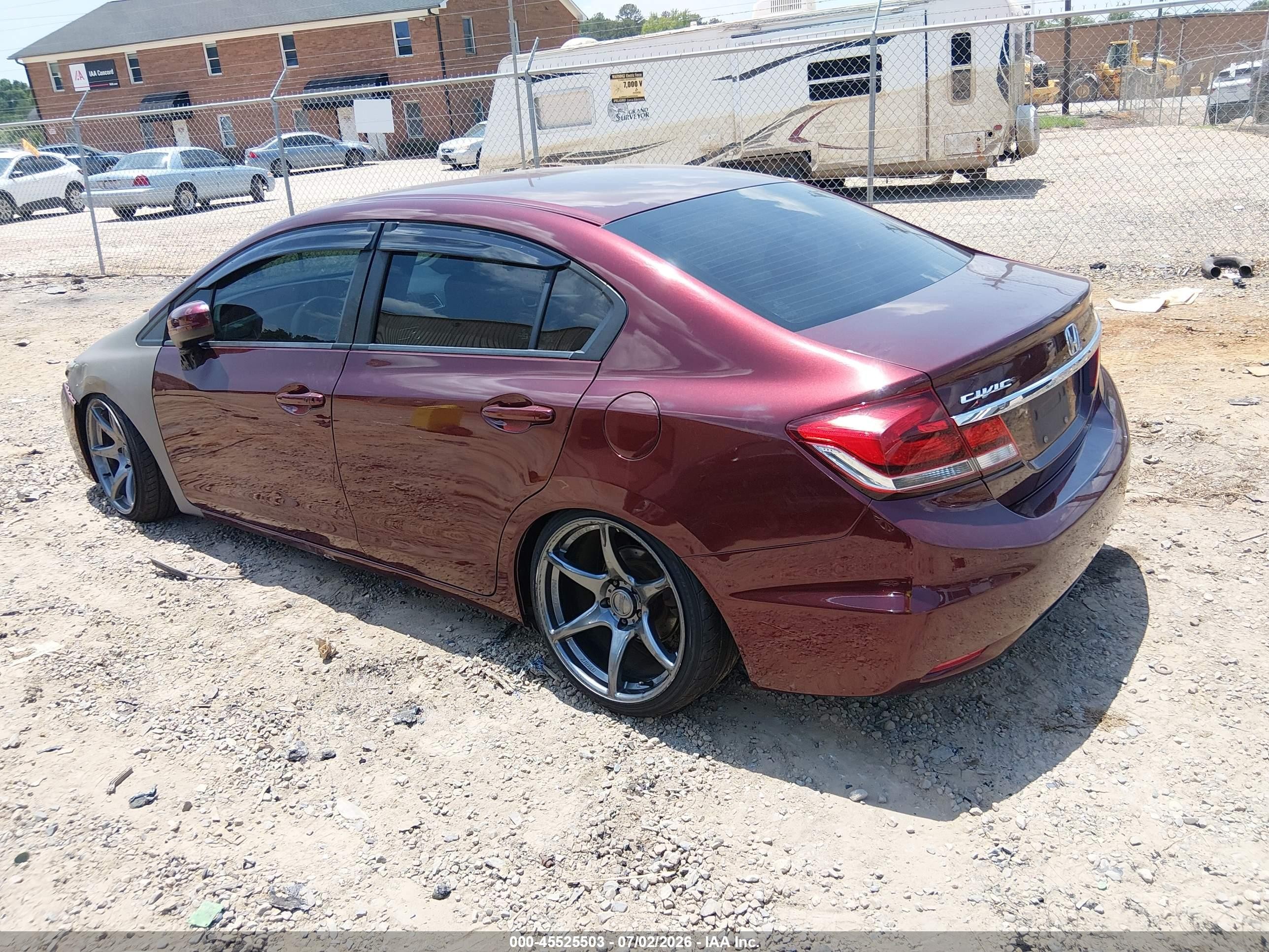 2014 Honda Civic Ex Burgundy vin: 19XFB2F84EE030145