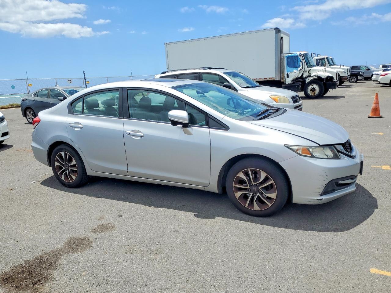 2014 Honda Civic Ex Silver vin: 19XFB2F84EE057359
